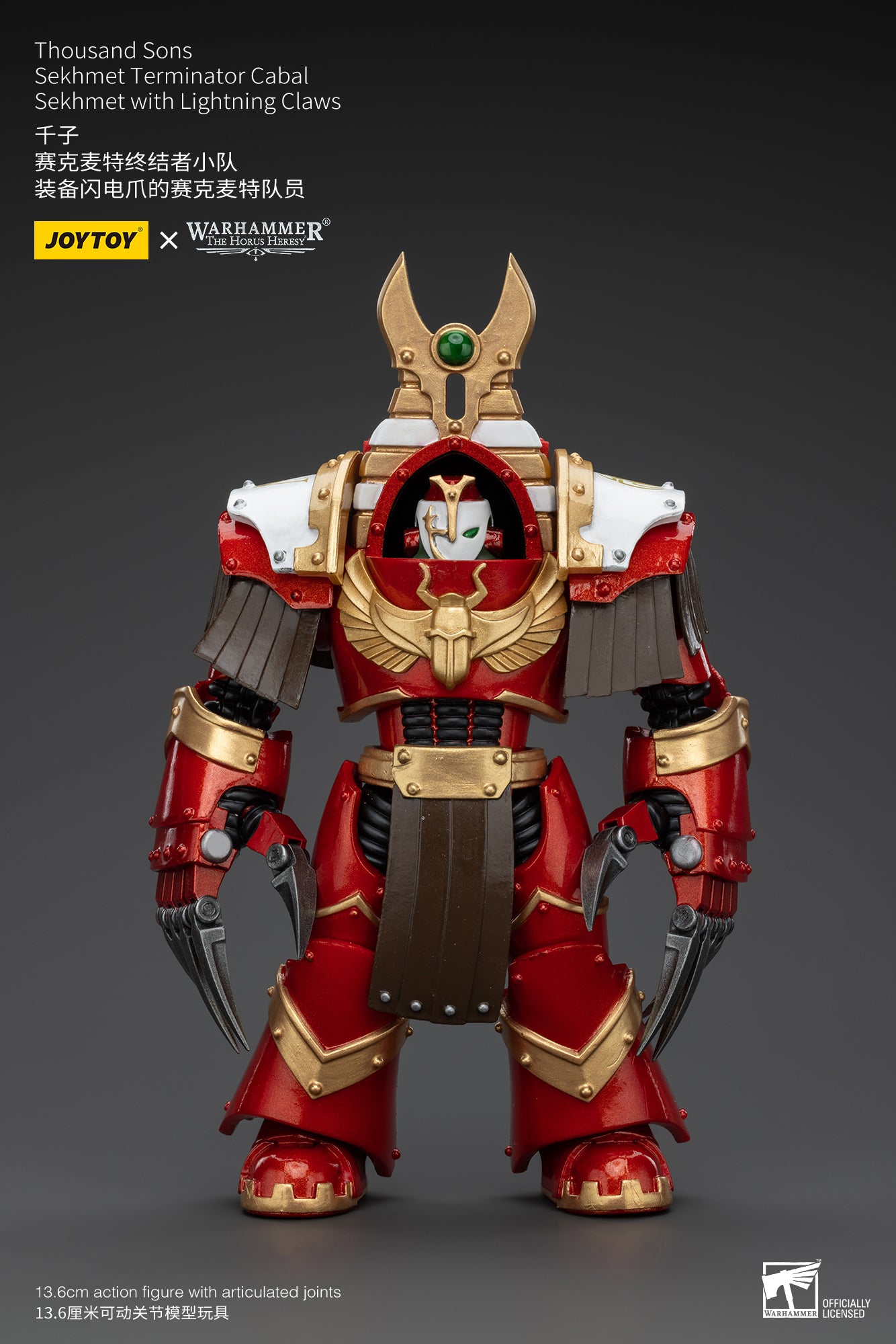 JOYTOY 1/18 Scale Warhammer The Horus Heresy Thousand Sons Sekhmet Terminator Cabal Action Figure - Collectible Model for Display, Gaming & Warhammer 40K Scenes