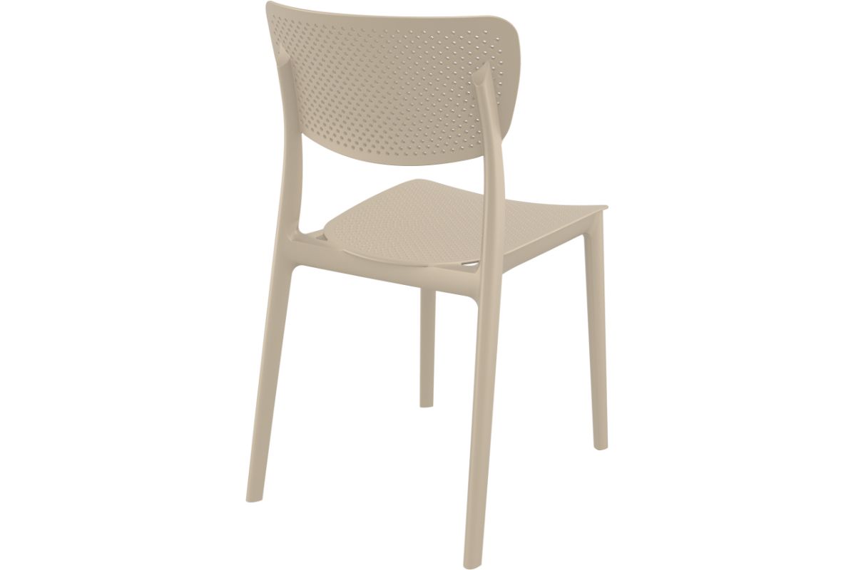 Stackable Lucy Dining Chair - Indoor/Outdoor Use for Restaurants, Cafes, and Home Patios | Durable & Stylish Seating Solution