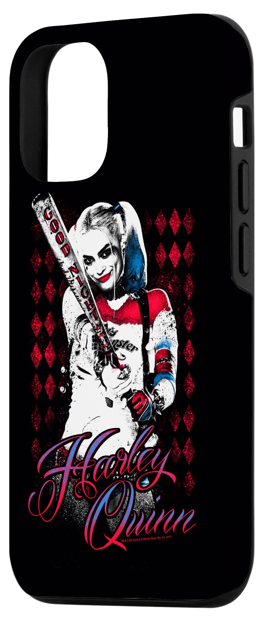 iPhone 12/12 Pro Suicide Squad Harley Quinn Bat Design Phone Case - Durable Protective Cover for Daily Use, Travel & Cosplay Enthusiasts