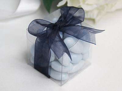 100 Pack 7cm Clear PVC Plastic Folding Gift Boxes - Small Rectangle & Square Jewelry Packaging Boxes for Wedding Favors, Party, Candy, Chocolate, Soap | Perfect for DIY Crafts, Retail Display & Event Giveaways