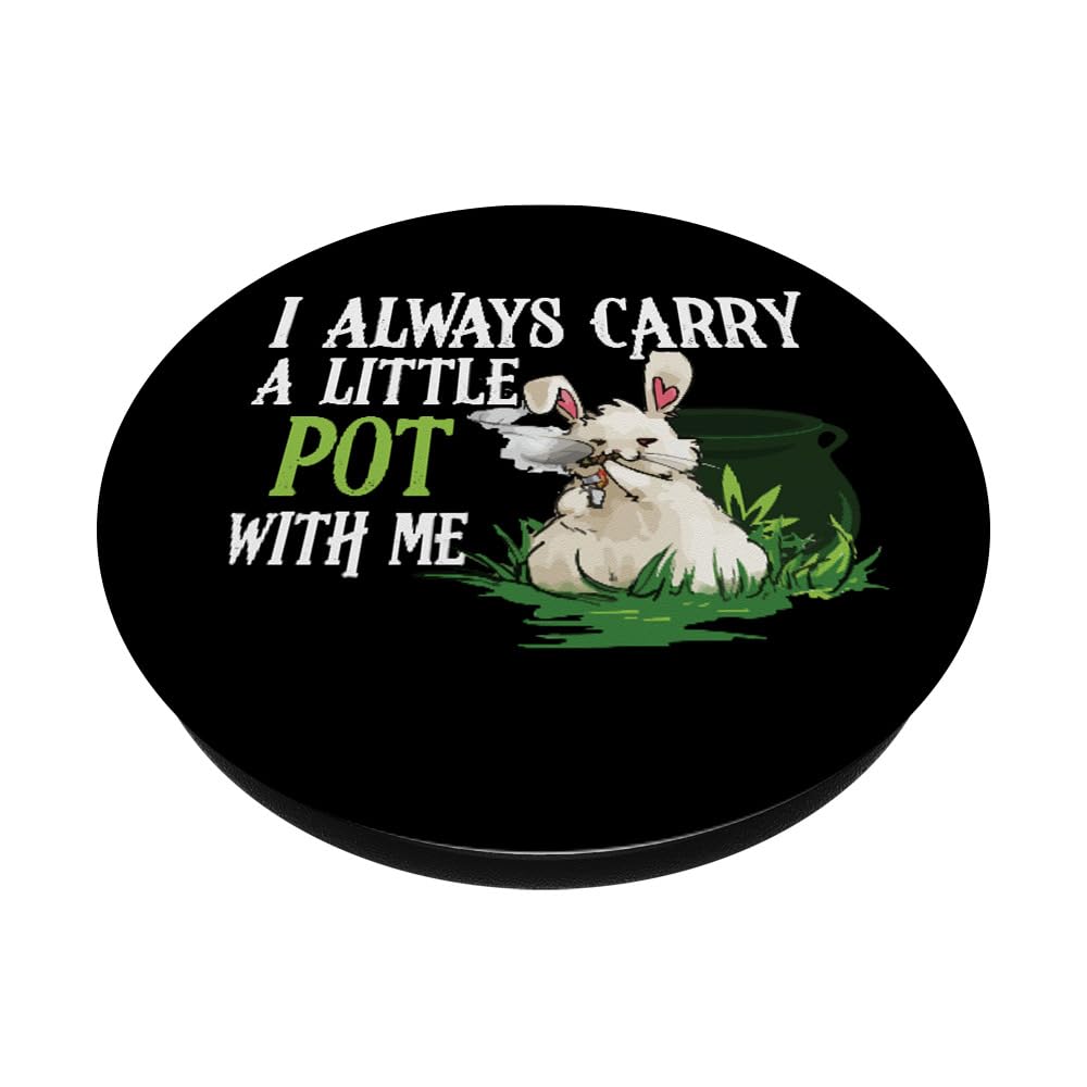 Easter Bunny Weed PopSockets Standard PopGrip - Portable Phone Grip for Easter Gifts, 420 Accessories & Daily Use | Perfect for Smartphones, Tablets & Easter Basket Stuffers