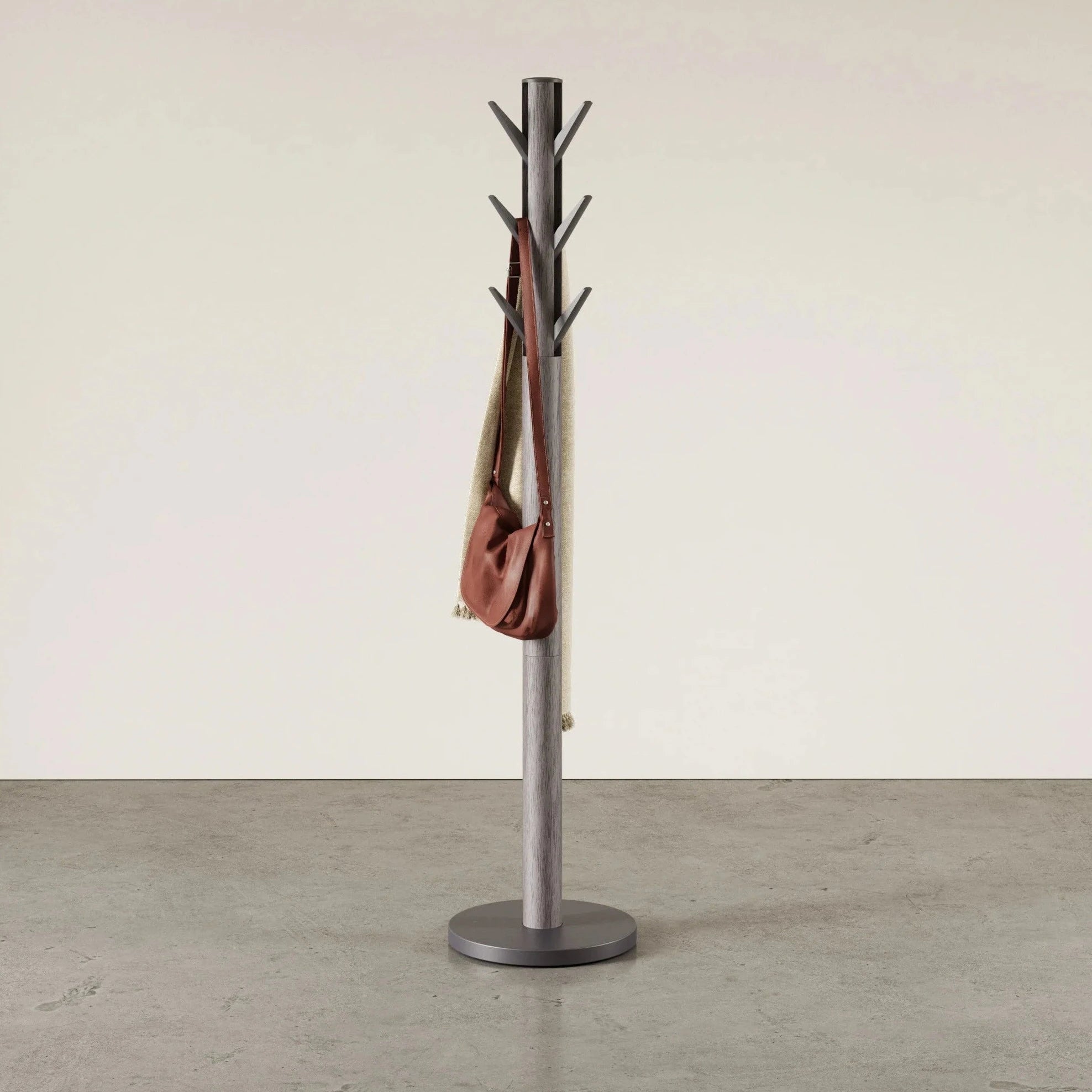 Vintage Grey Flapper Coat Rack - Wall Mounted Entryway Hanger for Hats, Scarves & Jackets | Perfect for Hallway, Bedroom & Mudroom Organization