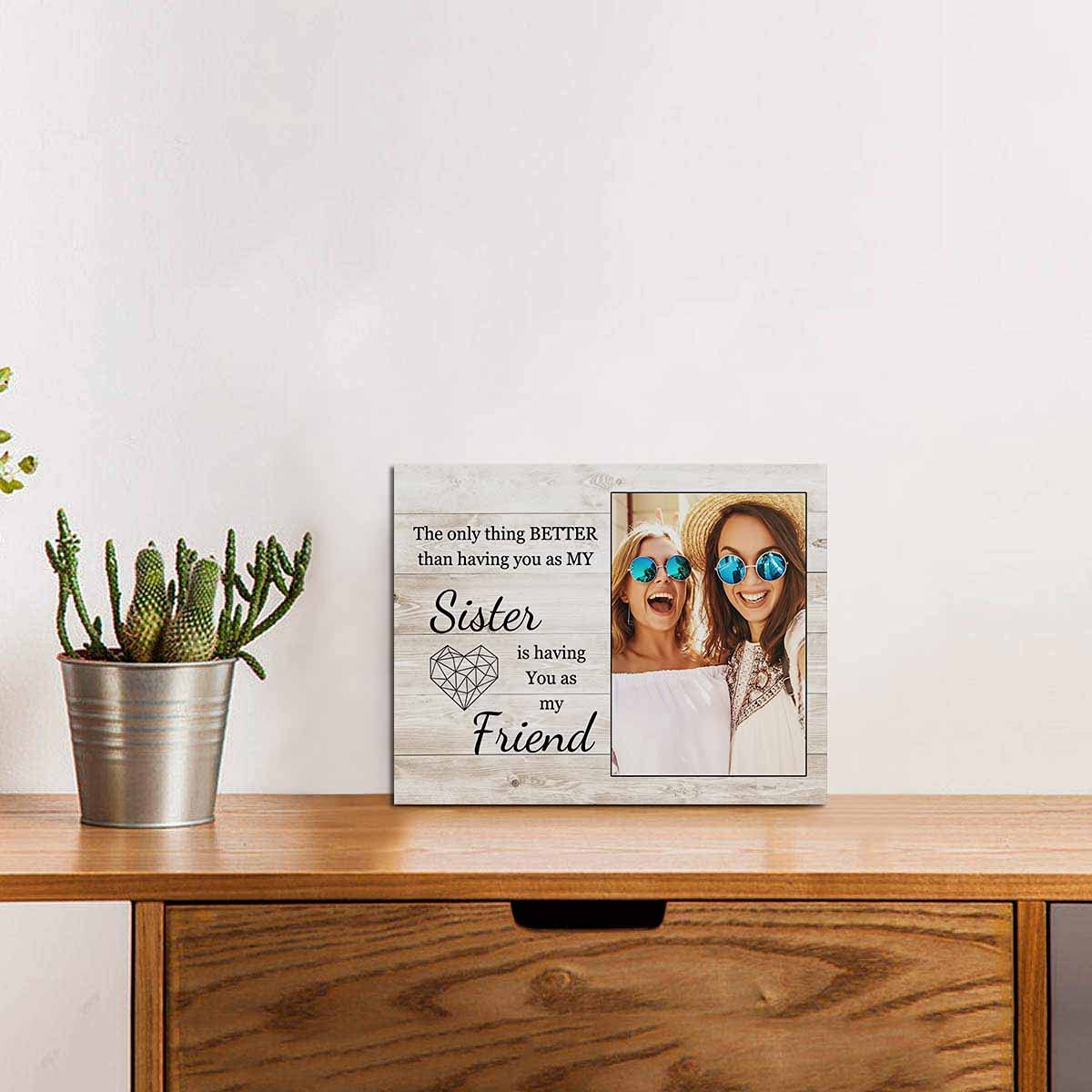 Customizable Collage Photo Panel for Tabletop Display - Personalized Picture Frame for Friends & Family | Perfect for Home Decor, Office Gifts & Special Occasions