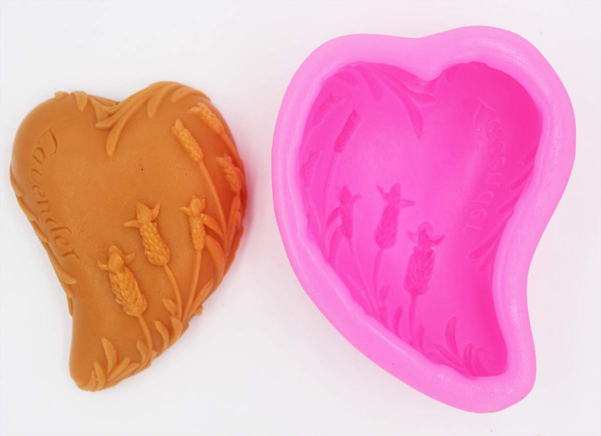 Lavender Silicone Soap Molds for DIY Handmade Soap Making - Perfect for Crafting, Bath Bombs, and Home Decor Gifts