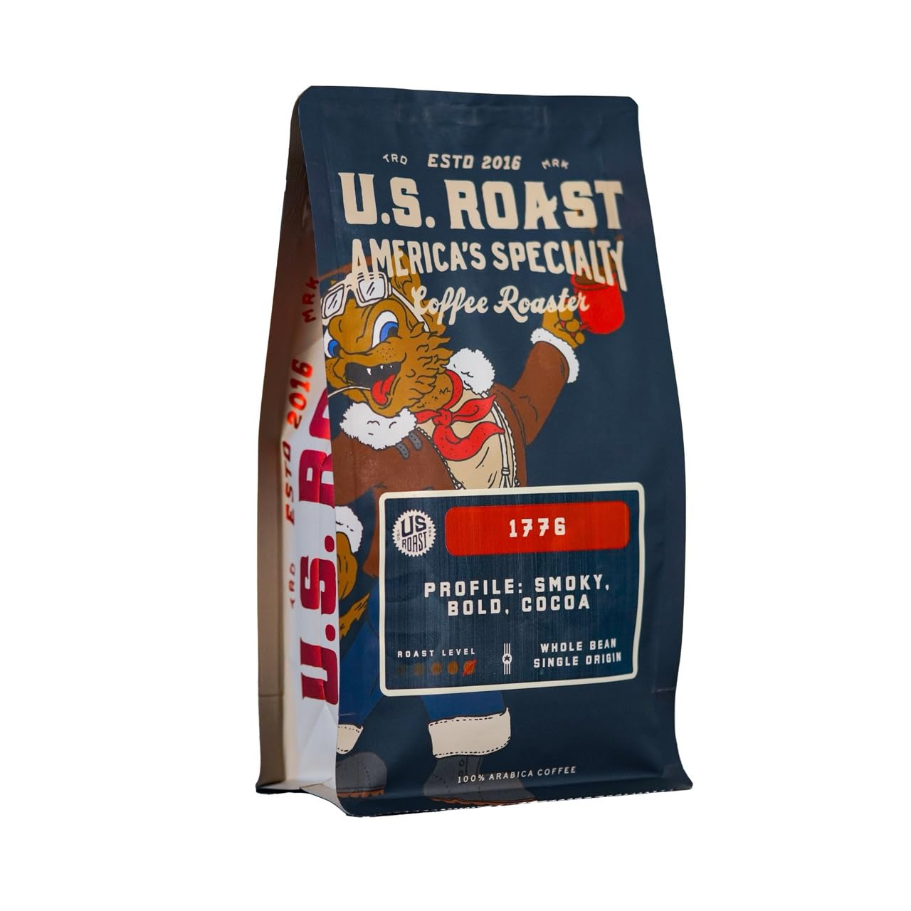 Premium 1776 Dark Roast Coffee - 12 oz Ground Coffee Beans for Rich & Bold Flavor - Perfect for Morning Brew, Office or Camping