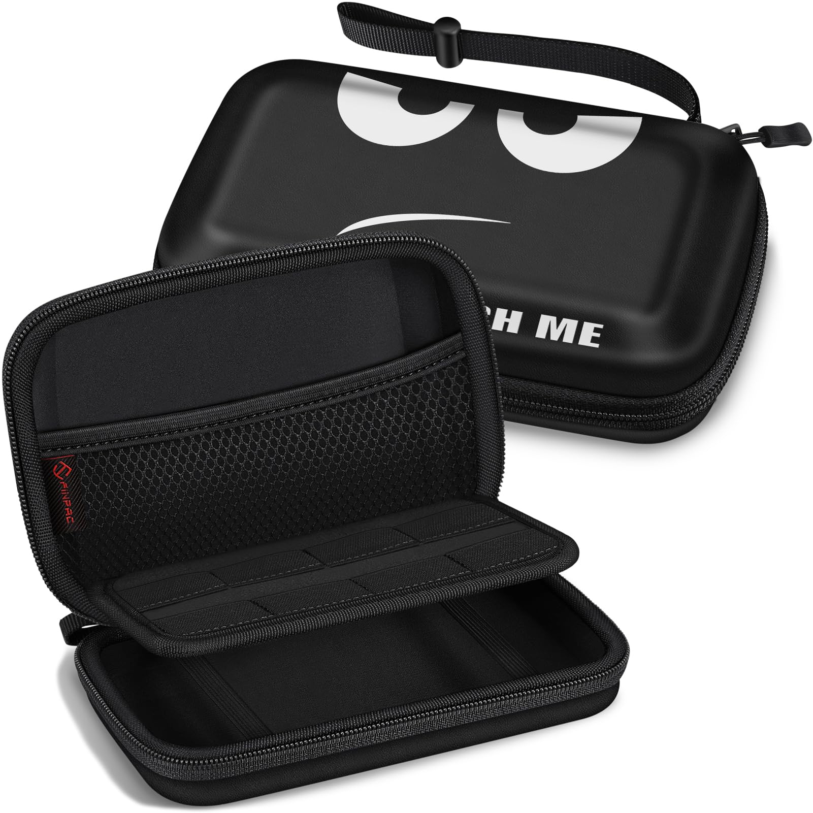 Fintie Protective Travel Case for Nintendo 2DS XL / 3DS LL - Shockproof Hard Shell Storage Bag with Game Card Slots & Interior Pocket - Perfect for Gaming On-The-Go, Travel, and Home Storage