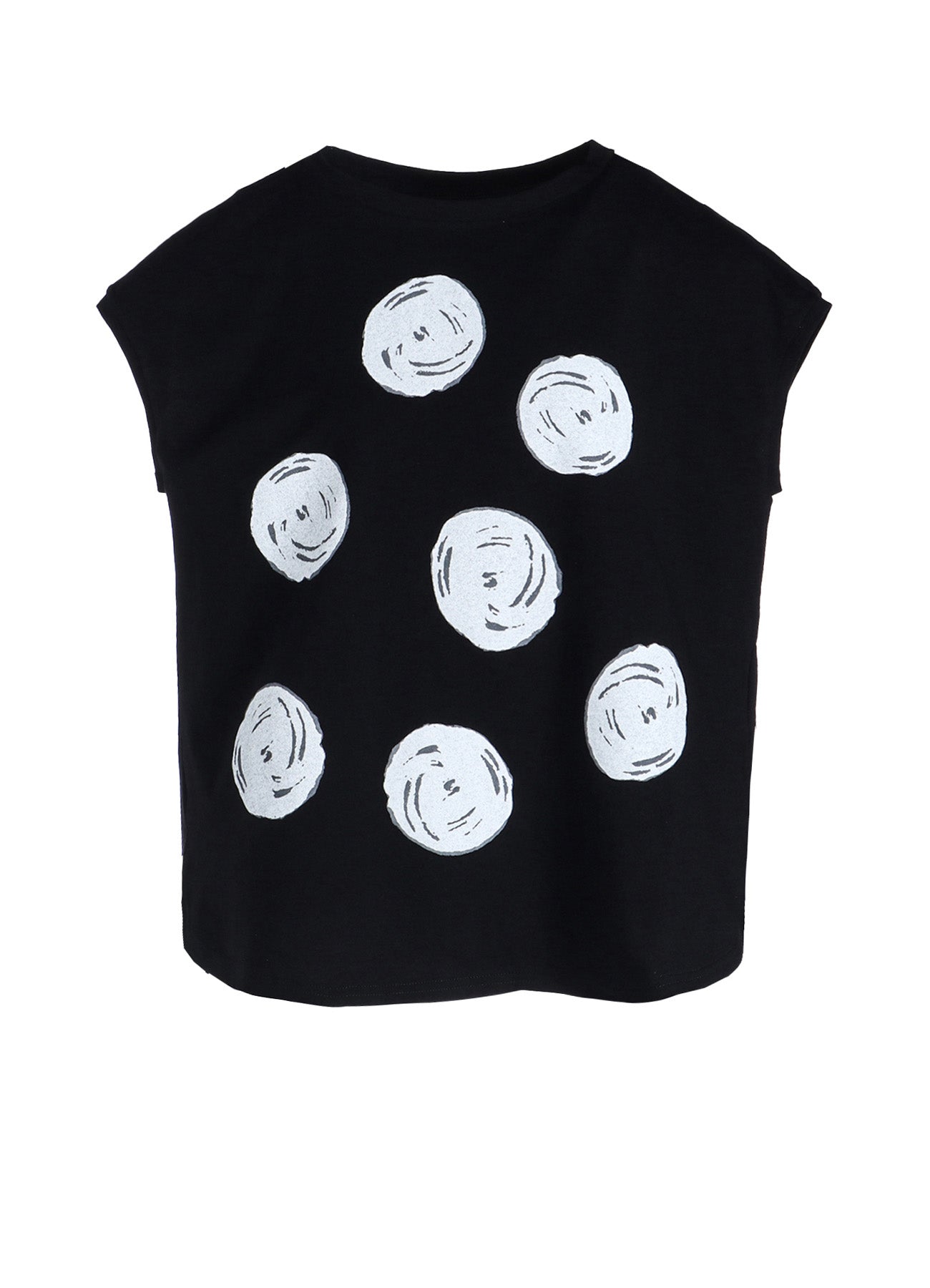 Cotton Jersey Dot Print French Sleeve Shirt - Stylish Casual Top for Women, Perfect for Office, Date Night & Everyday Wear