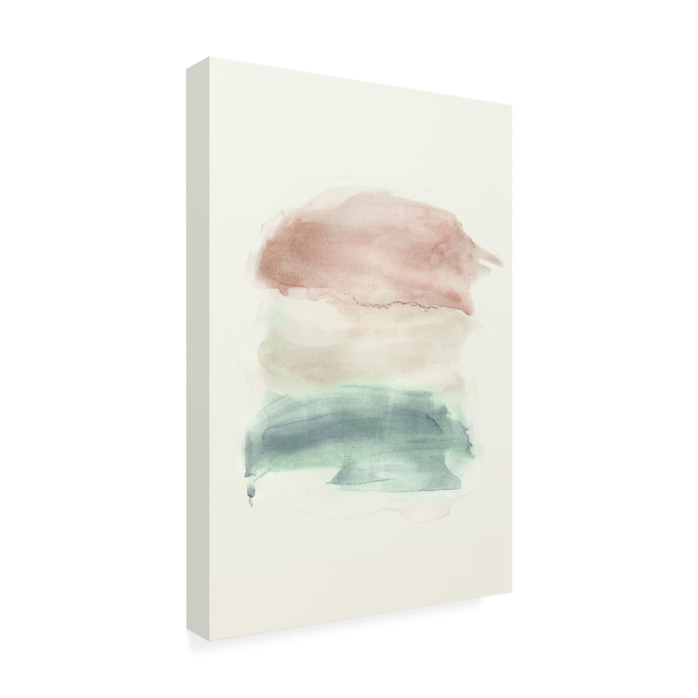 Trademark Fine Art 'Water Flow 1' Canvas Wall Art Print - Modern Abstract Nature Painting for Living Room, Bedroom & Office Decor