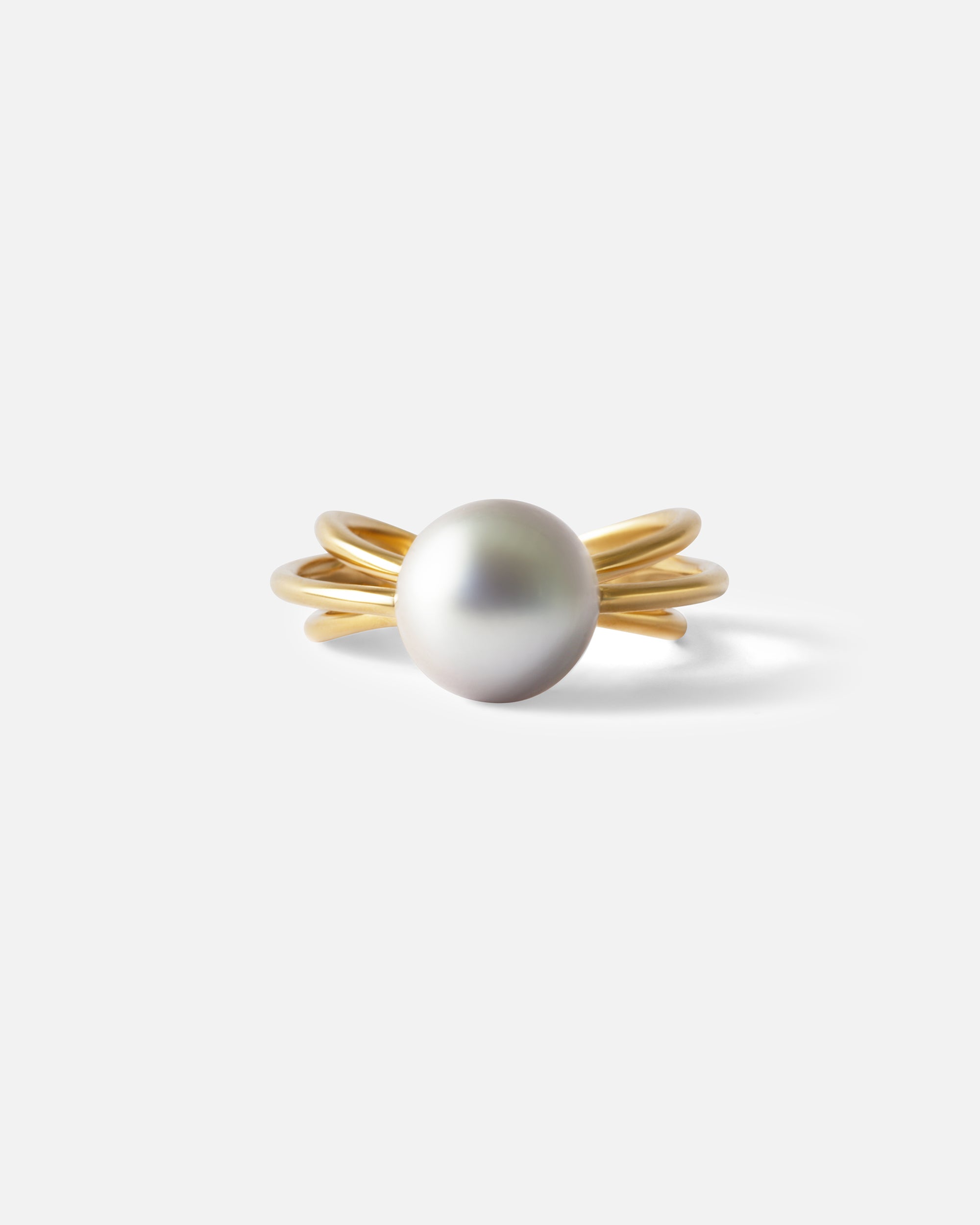 Exquisite WeiWave Trio Tahitian Pearl Ring - Elegant Handmade Jewelry for Women - Perfect for Weddings, Anniversaries & Special Occasions