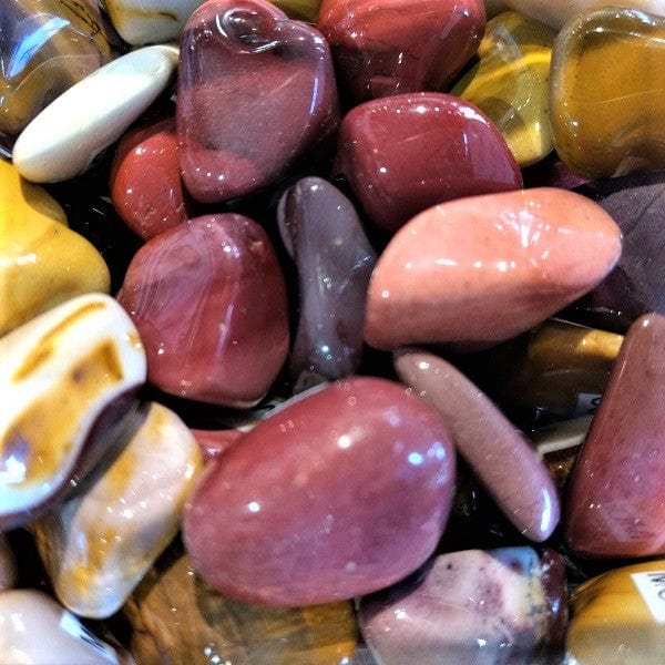 Natural Mookaite Jasper Tumbled Stone - Healing Crystal for Stress Relief & Meditation | Perfect Pocket Worry Stone for Anxiety Relief & Positive Energy