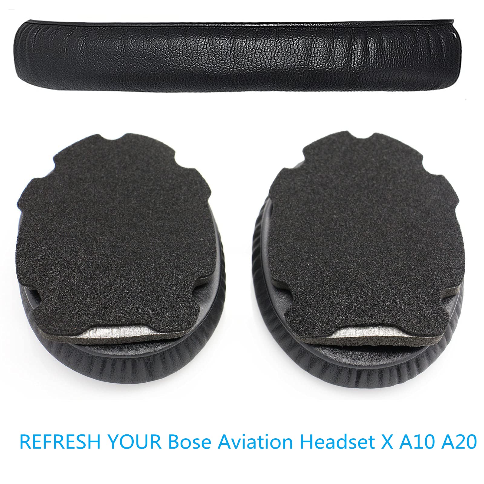 Bose Aviation Headset X A10 A20 Replacement Ear Cushions - Premium Comfort Ear Pads for Noise Reduction & Long-Wearing - Perfect for Pilots, Gamers & Audio Professionals