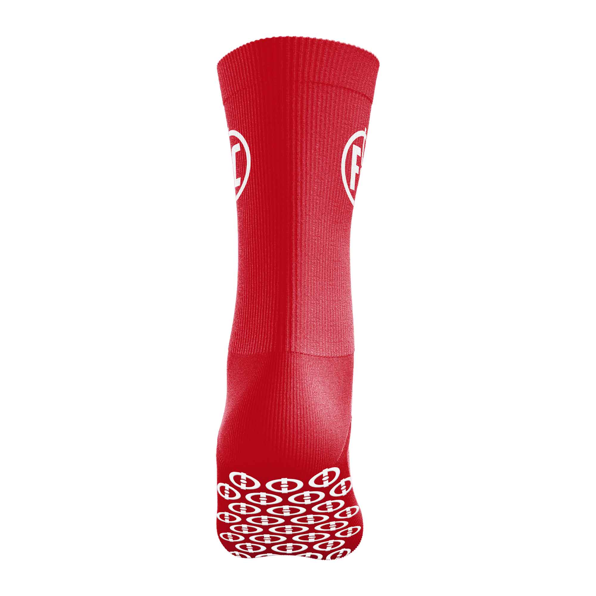 FC Glu Sock Red - Diabetic Compression Socks for Women & Men - Blood Circulation Support for Work, Travel & Sports