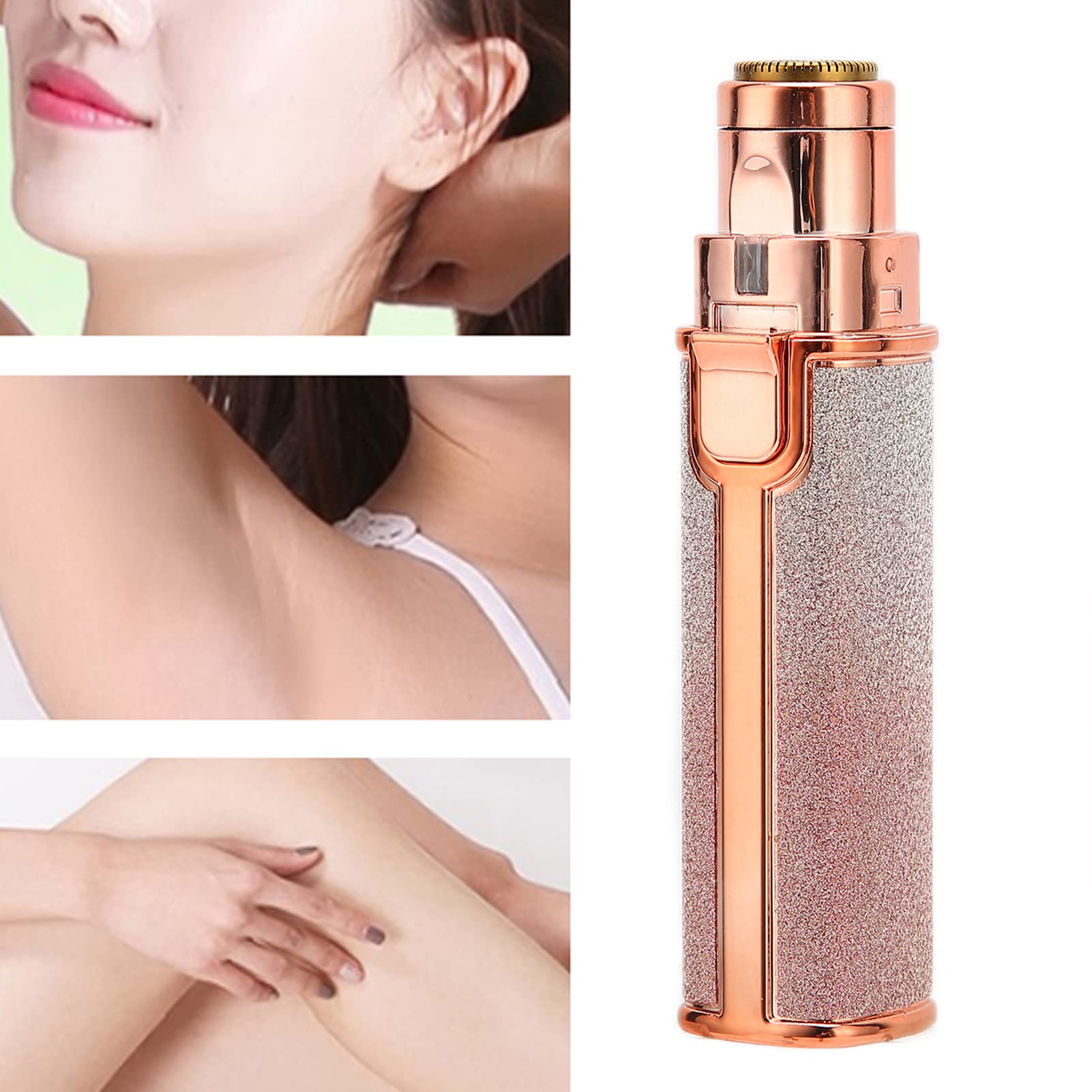 2-in-1 Electric Shaver & Epilator for Women - Rechargeable Portable Facial Hair Remover, Eyebrow Trimmer & Body Groomer - Painless Hair Removal for Lips, Face & Body - Perfect for Travel, Home & Salon Use