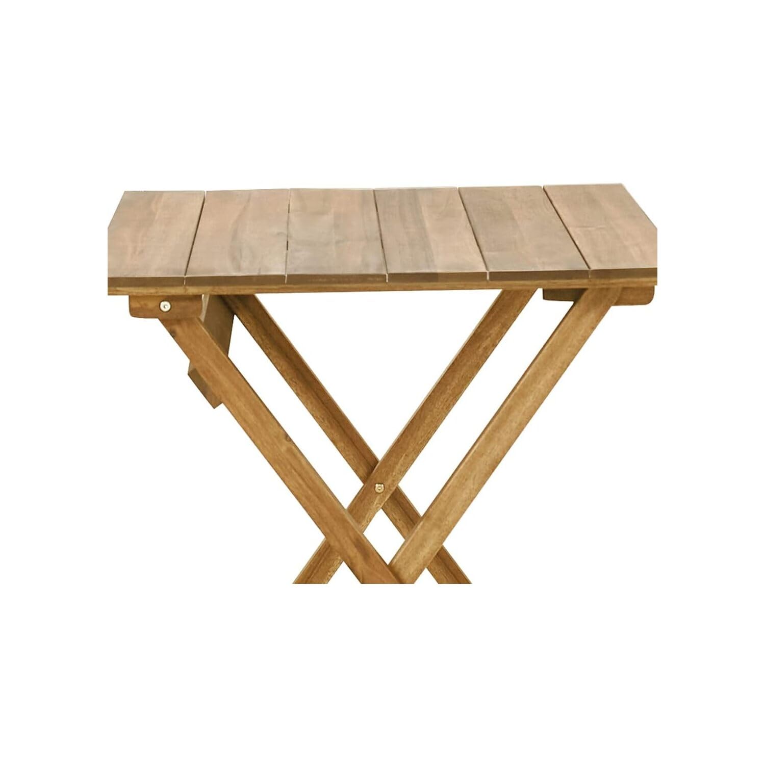 Linon Rockport Brown 3-Piece Square Dining Table Set - Brown Oil Finish for Kitchen, Dining Room, or Outdoor Patio