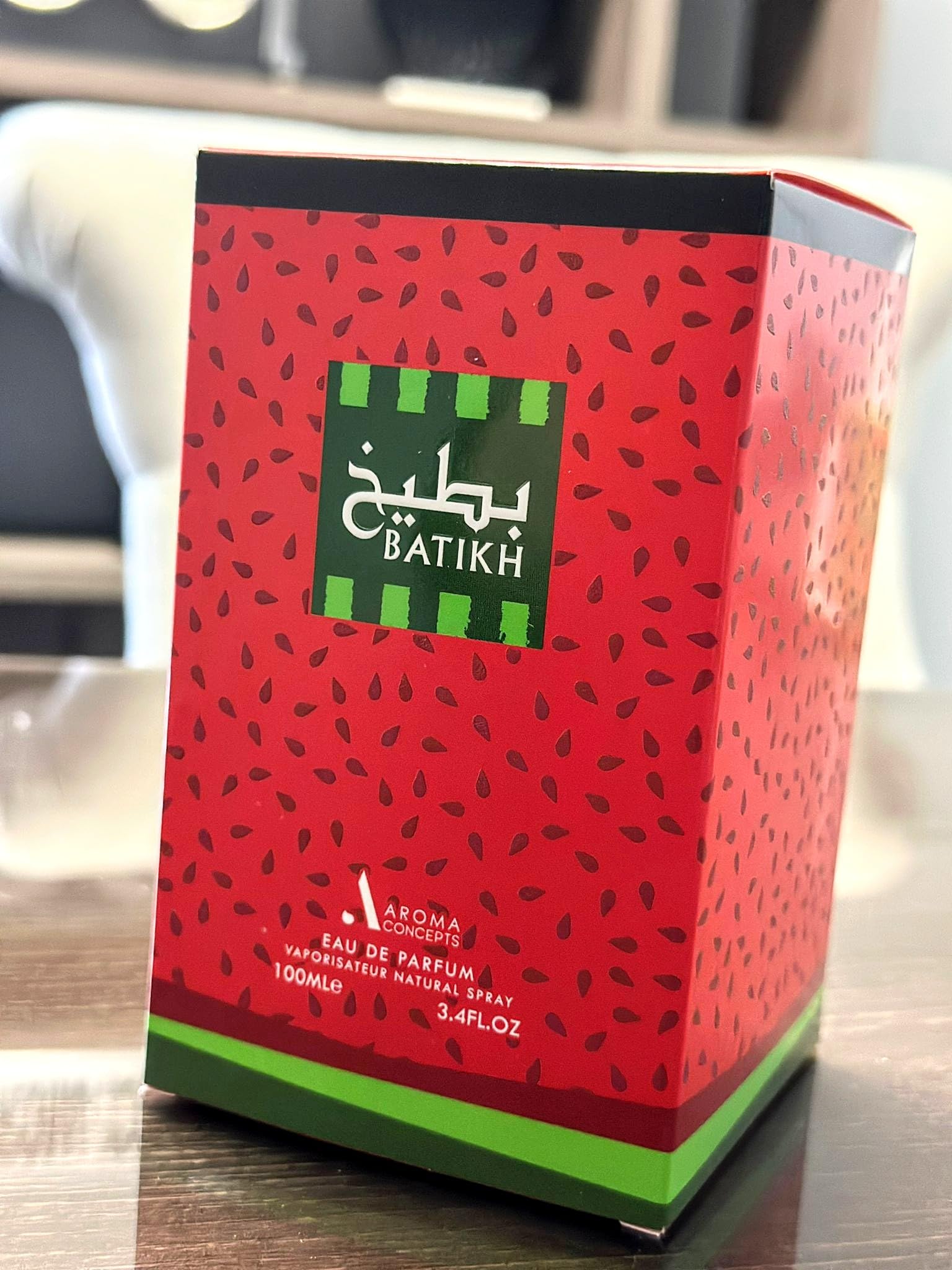 Paris Corner BATIKH Watermelon Perfume EDP 3.4 FL Oz - Unisex Fragrance with Fresh Fruity Scent - Perfect for Summer, Daily Wear & Special Occasions