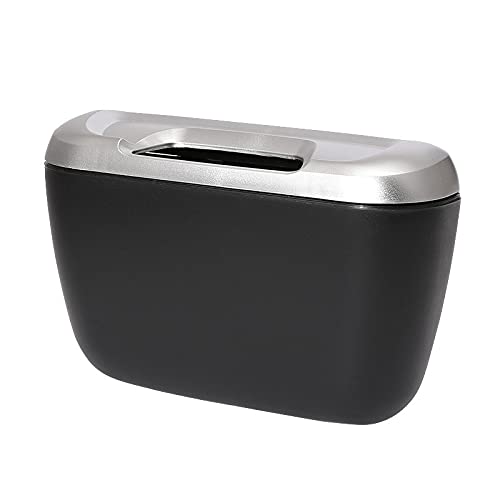 Leakproof Small Car Trash Can with Lid - Mini Vehicle Garbage Bin Organizer for Car, Office, Kitchen & Home | Perfect for Road Trips, Commuting & Household Waste Management