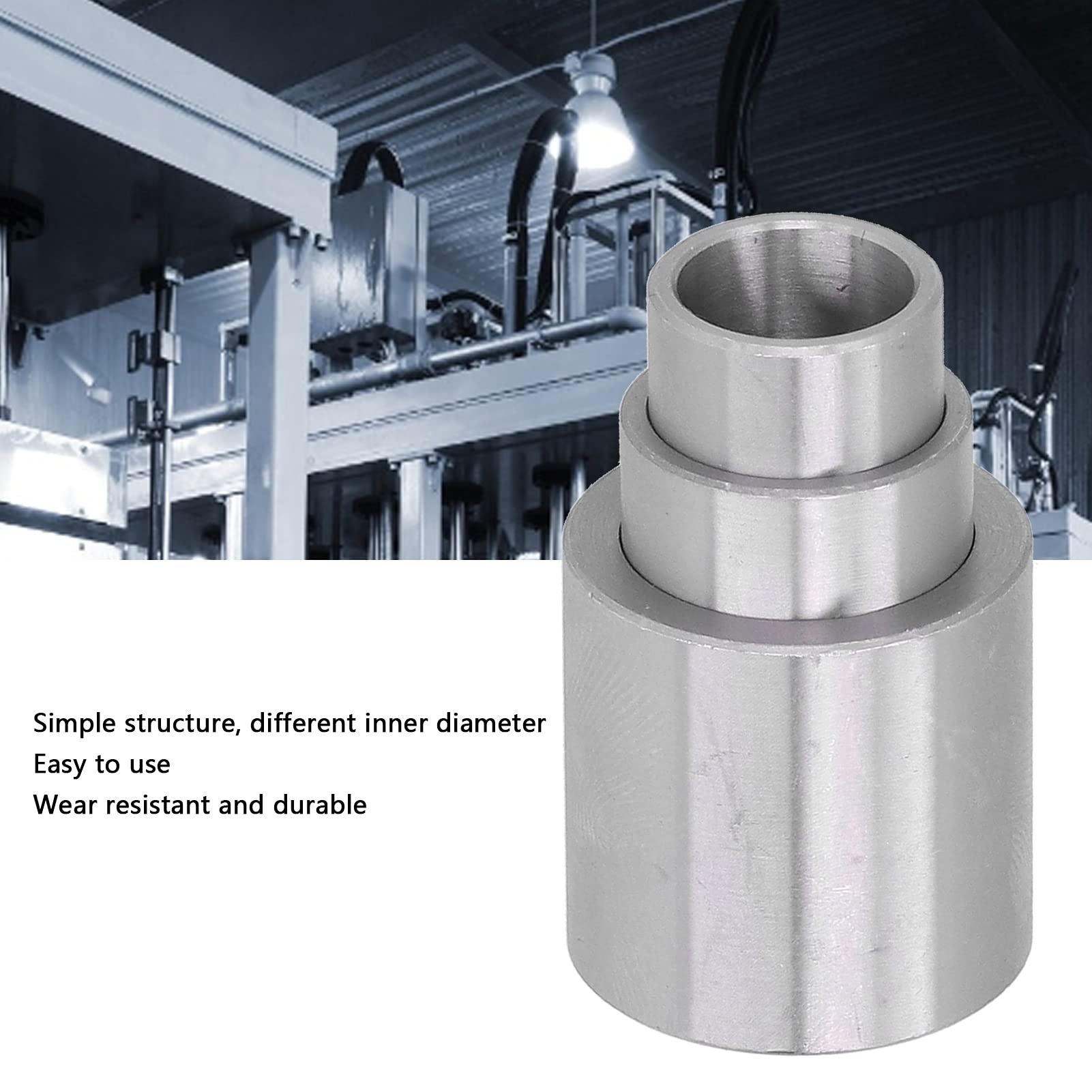 3Pcs Steel Reducing Bushing Adapters for Bench Grinding Wheels - Multifunctional Grinding Wheel Sleeves for Sanding & Polishing - Perfect for Metalworking, Woodworking & DIY Projects