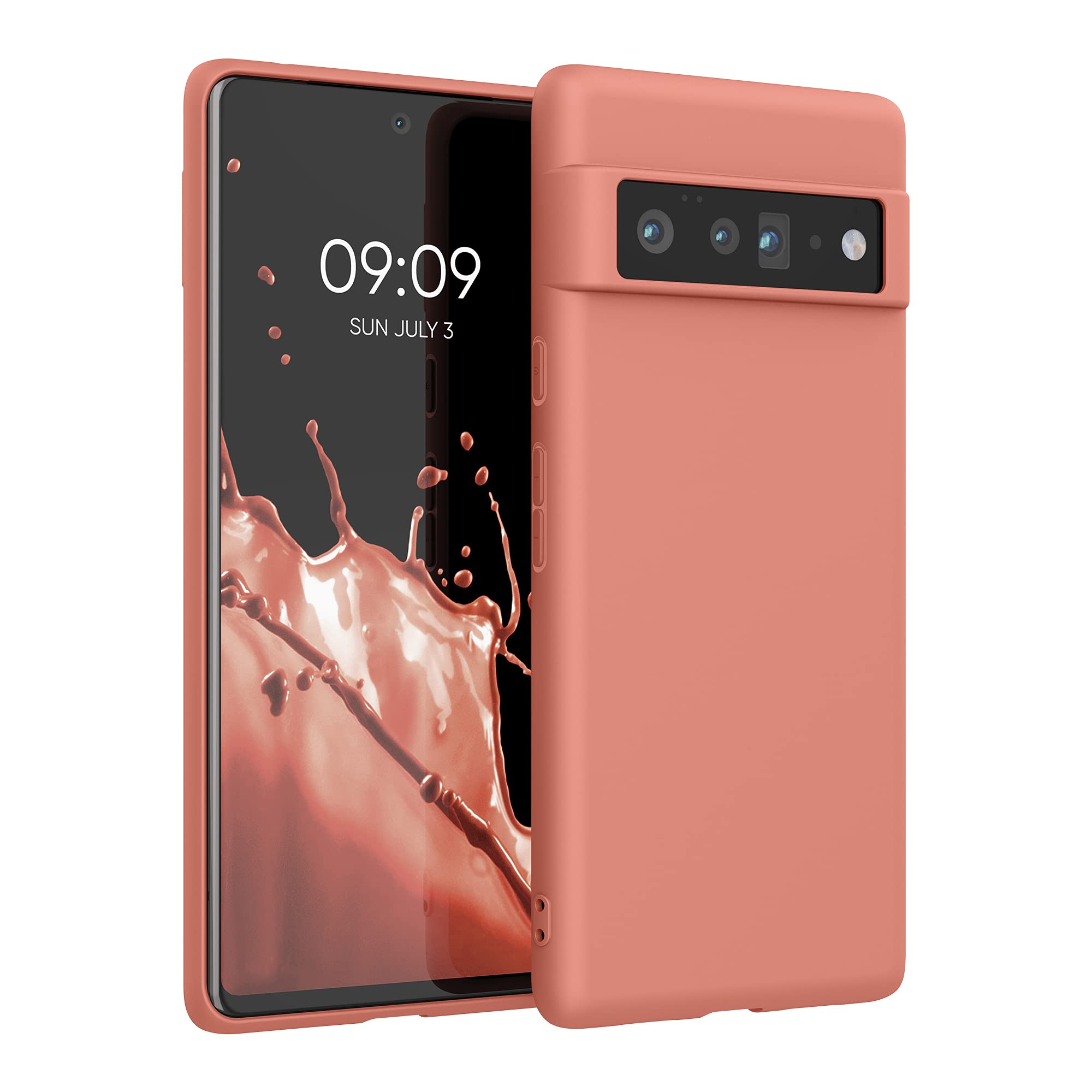 Google Pixel 6 Pro TPU Case - Slim Flexible Protective Cover in Soft Blush for Everyday Use