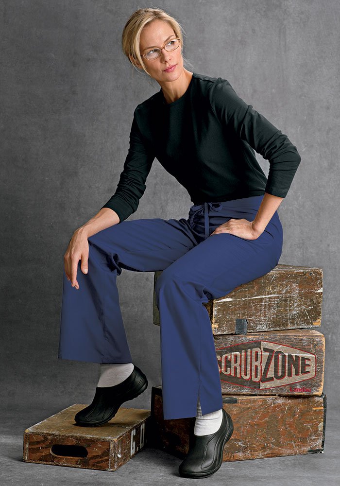 ScrubZone 83222 Flare Leg Scrub Pants for Women - Cobalt Blue | Comfortable Medical Uniform for Nurses & Healthcare Professionals | Perfect for Hospitals, Clinics & Long Shifts