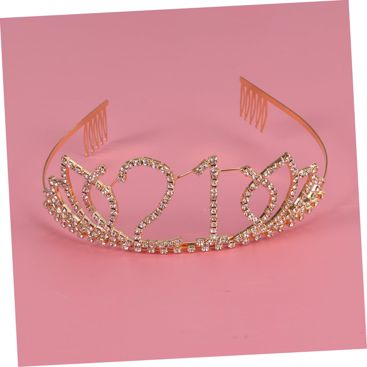 Beavorty 2pcs Rhinestone Tiara Crown Set - Elegant Princess Queen Headband for Bridal Wedding, Birthday Party & Special Events (21st Birthday Decorations, Bride Accessories, Child Tiara) | Perfect for Bridal Showers, Birthday Celebrations, Pageants and Photo Shoots