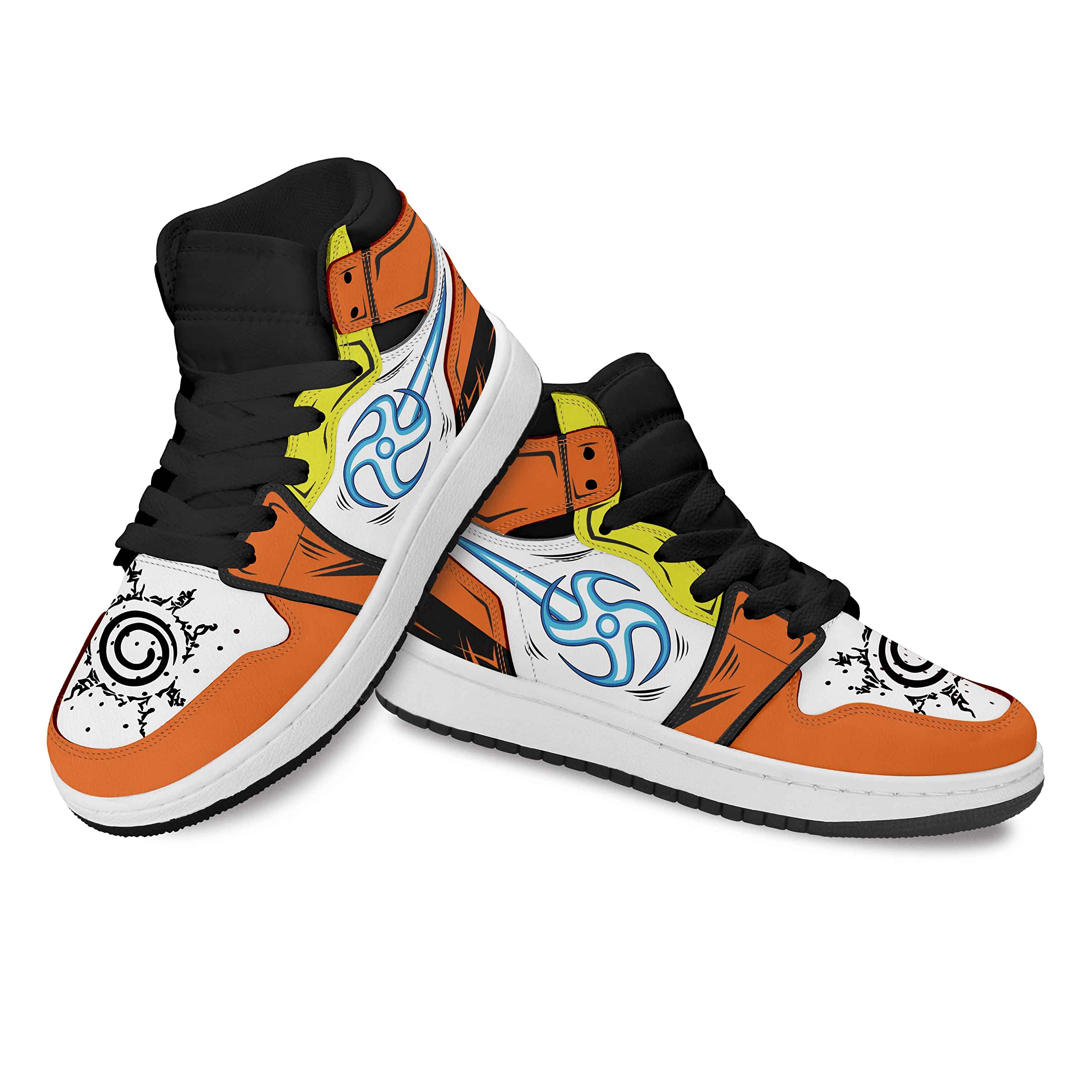 Nuovovoi Kids Anime Shoes - Custom Naruto Itachi High Top Sneakers for Boys & Girls | Stylish & Comfortable for School, Cosplay & Daily Wear