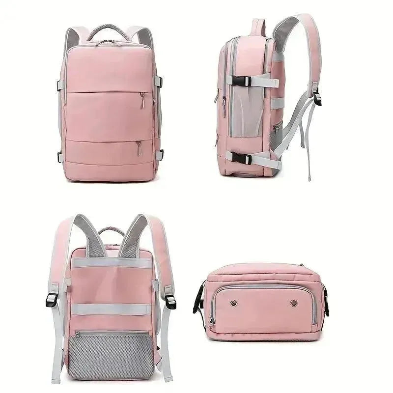 Waterproof Anti-Theft Women's Travel Backpack for Hiking, Commuting & Airplane Carry-On - Lightweight Laptop Backpack with USB Charging Port