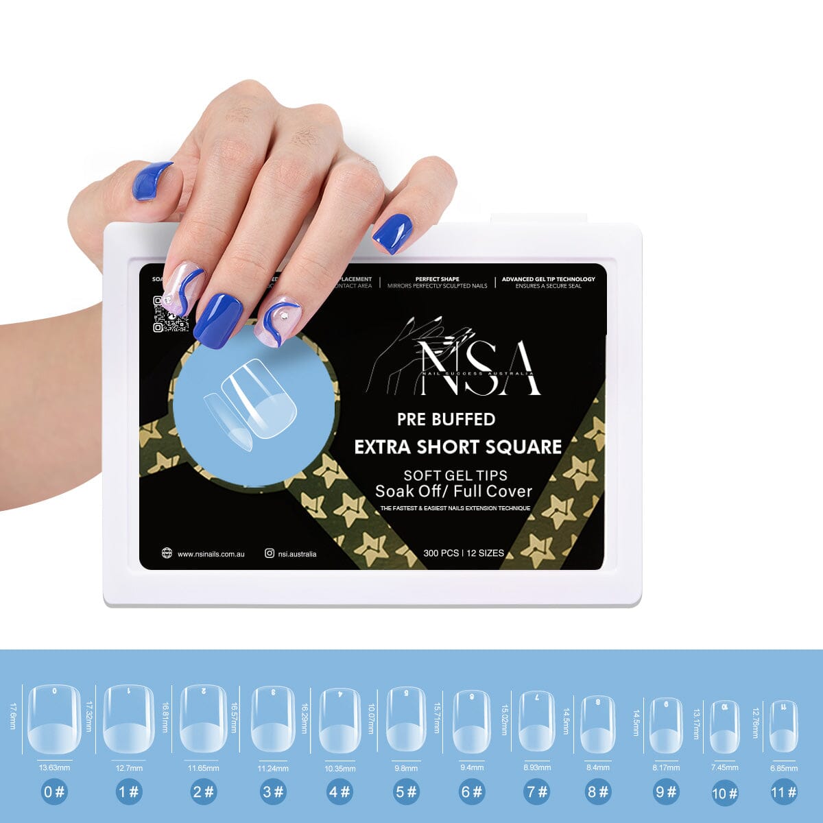 Gel Nail Extensions Kit - Pre Buffed Tips for Strong & Natural-Looking Nails | Perfect for DIY Manicures, Salon Professionals & Special Occasions