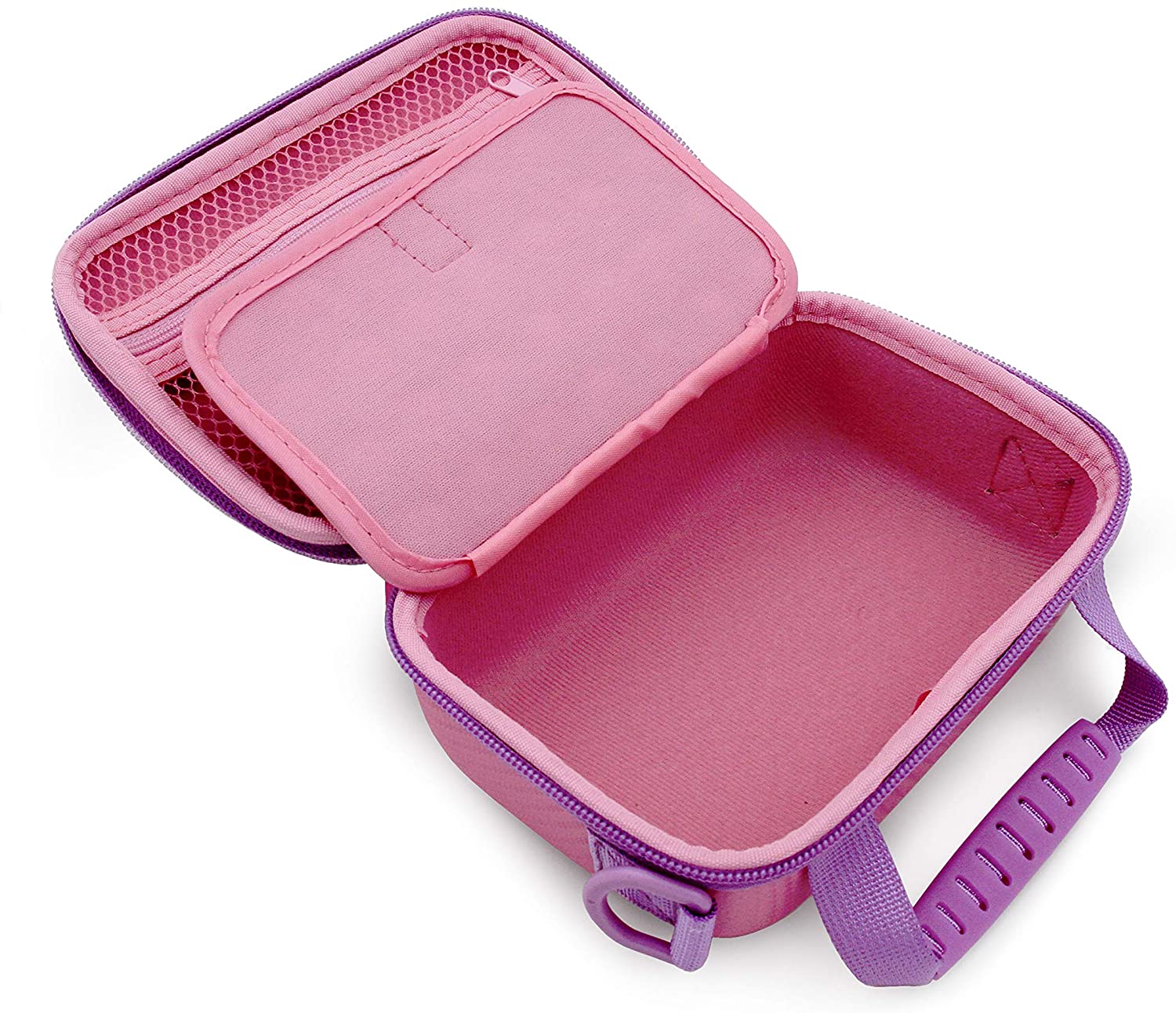 CASEMATIX Pink Camera Case for VTech Kidizoom Creator Cam - Durable Protective Storage for Kids Video Camera & Accessories - Perfect for Travel, School & Outdoor Adventures