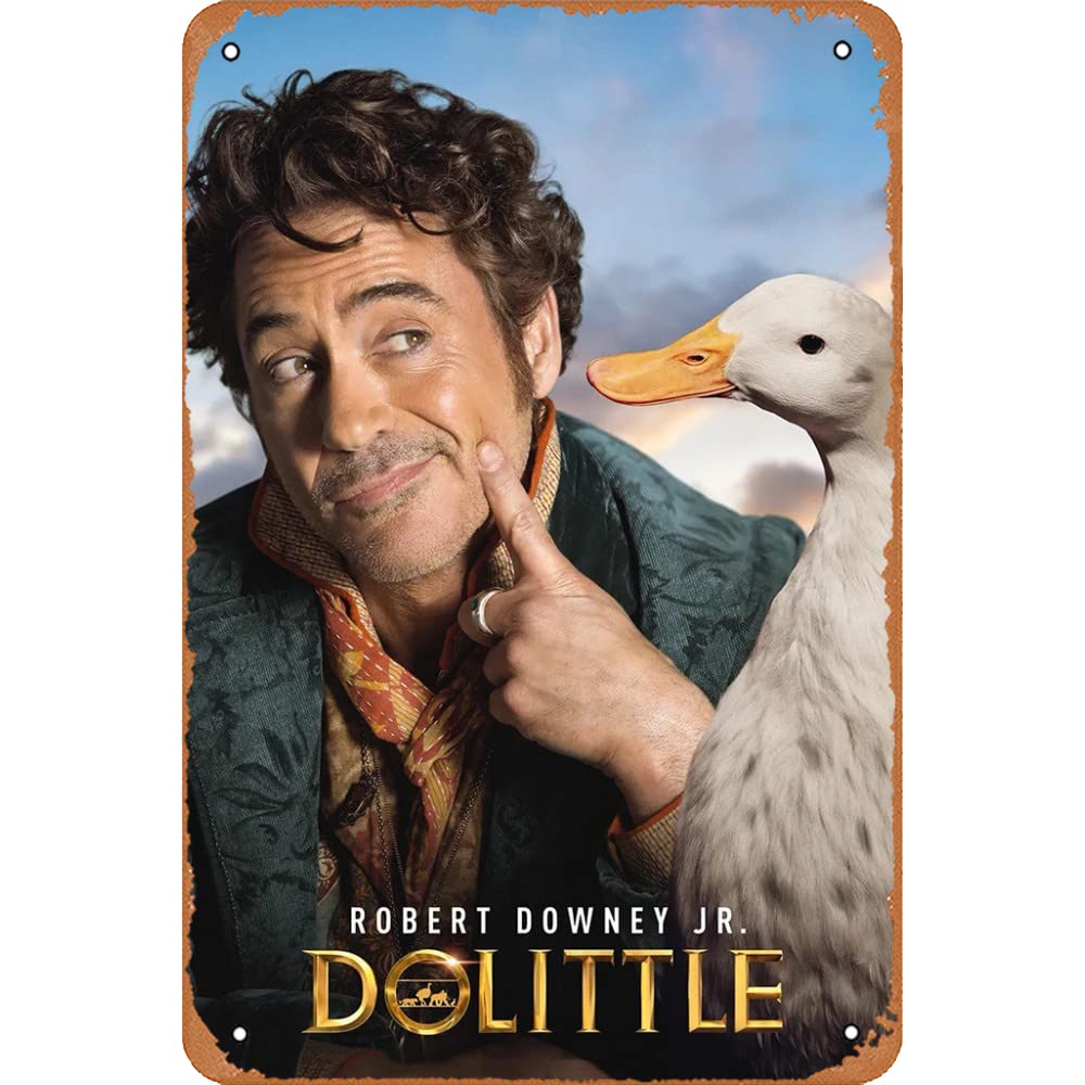 Vintage Dolittle Movie Poster - 8x12 Inch Tin Metal Sign for Wall Decor | Classic Movies & TV Series Memorabilia | Perfect for Home Theater, Man Cave, or Office Decor