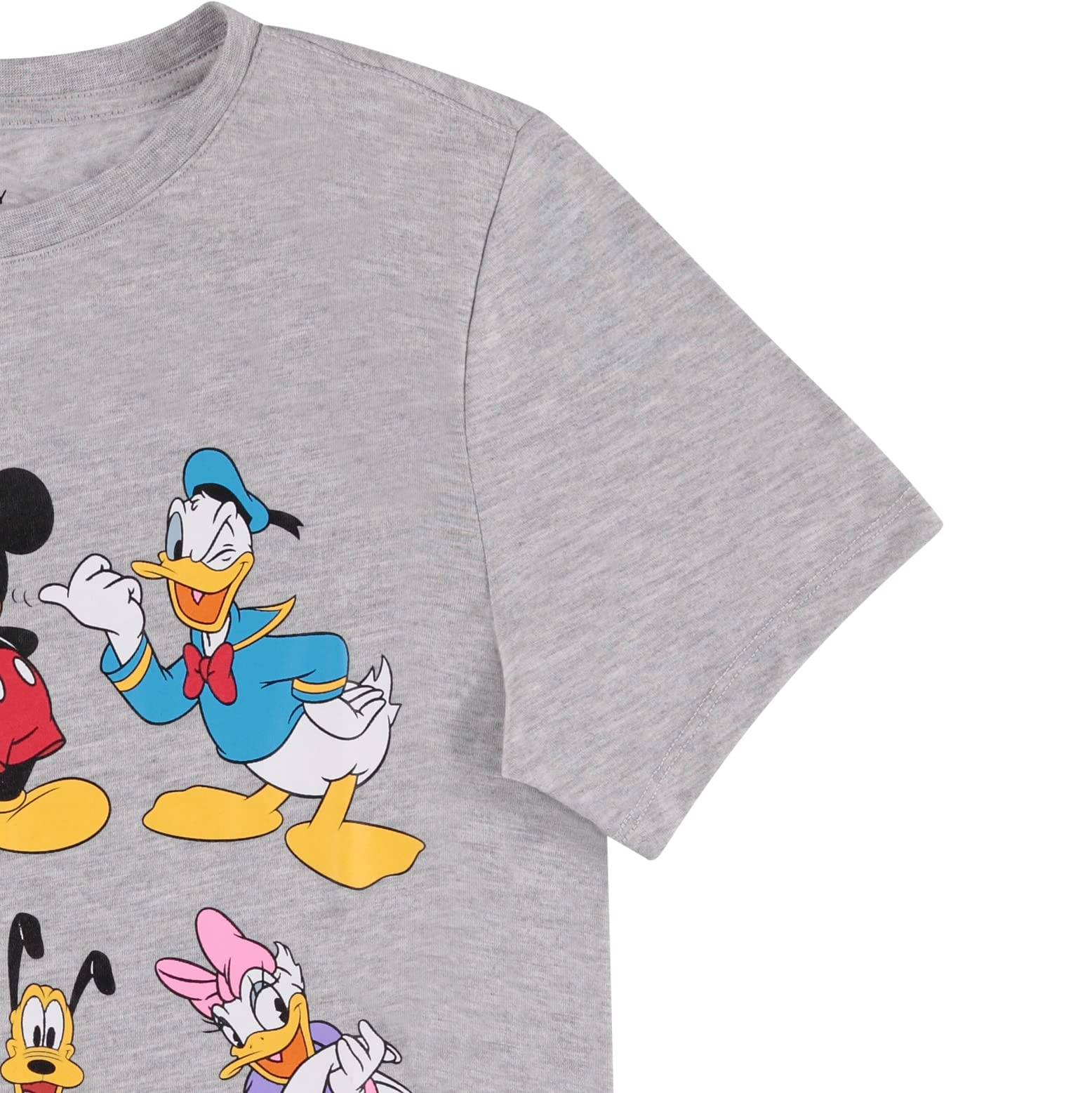 Disney Women's Mickey & Minnie Mouse Graphic T-Shirt - Short Sleeve Hi-Low Hem Casual Top for Everyday Wear | Perfect for Theme Parks, Date Nights & Disney Fans