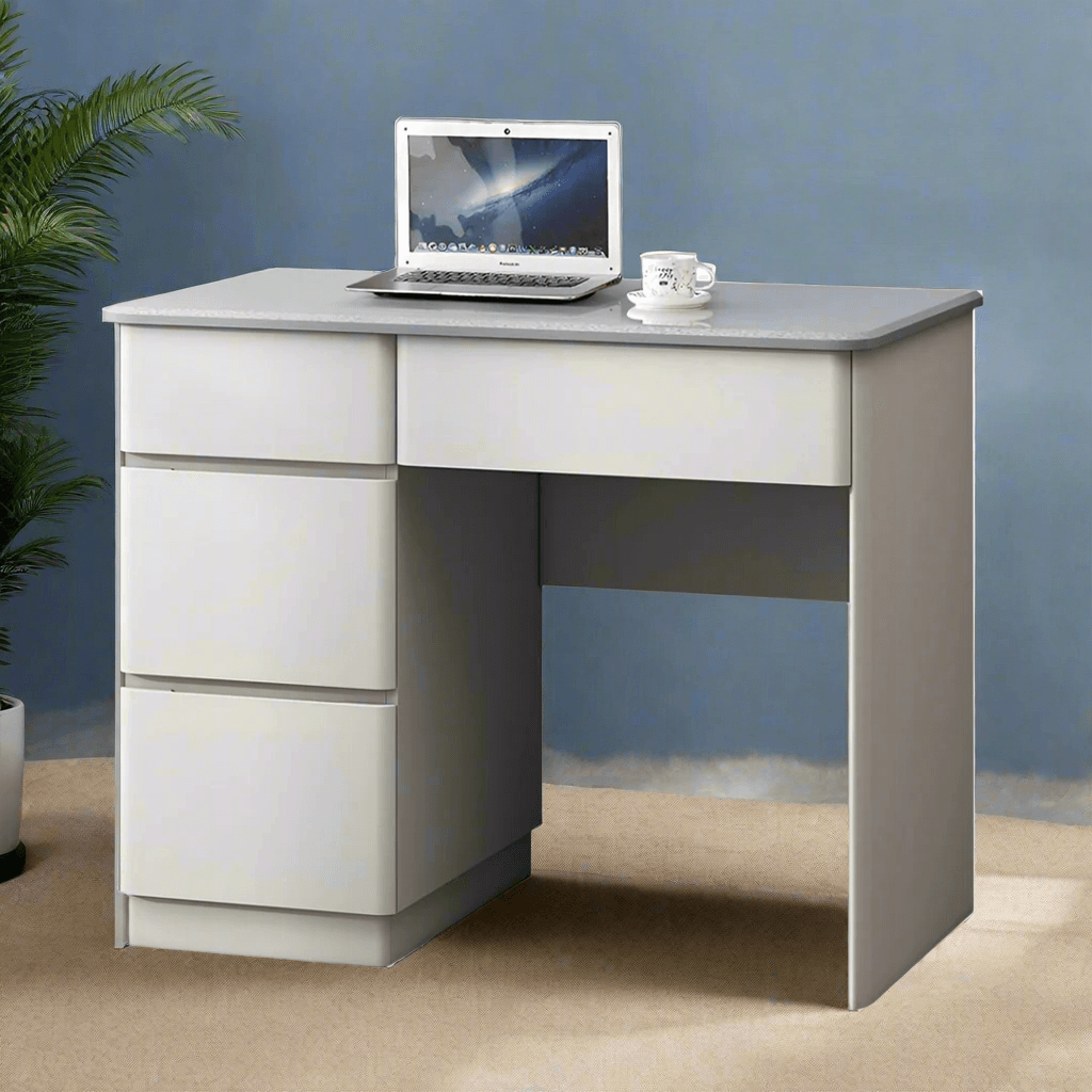 Magnus Study Desk 100cm - Modern Writing Desk for Home Office, Study Room & Dorm - Sturdy Computer Desk with Large Work Surface - Perfect for Remote Work, Online Classes & Crafting