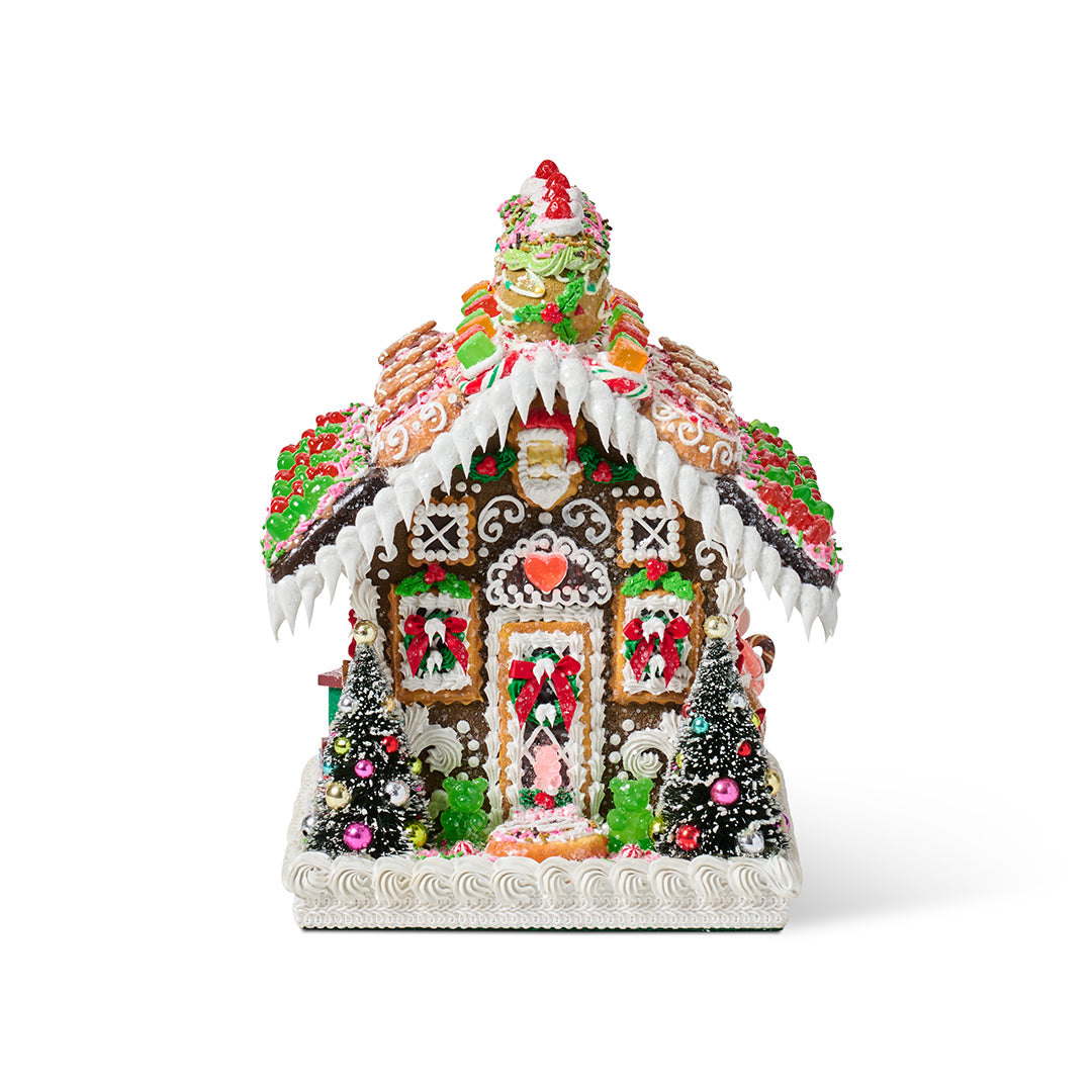 Large Gingerbread House with Train Set - Christmas Holiday Decor, DIY Gingerbread Cookie Kit for Family Baking Fun - Perfect for Holiday Parties, Home Decoration & Festive Gifts