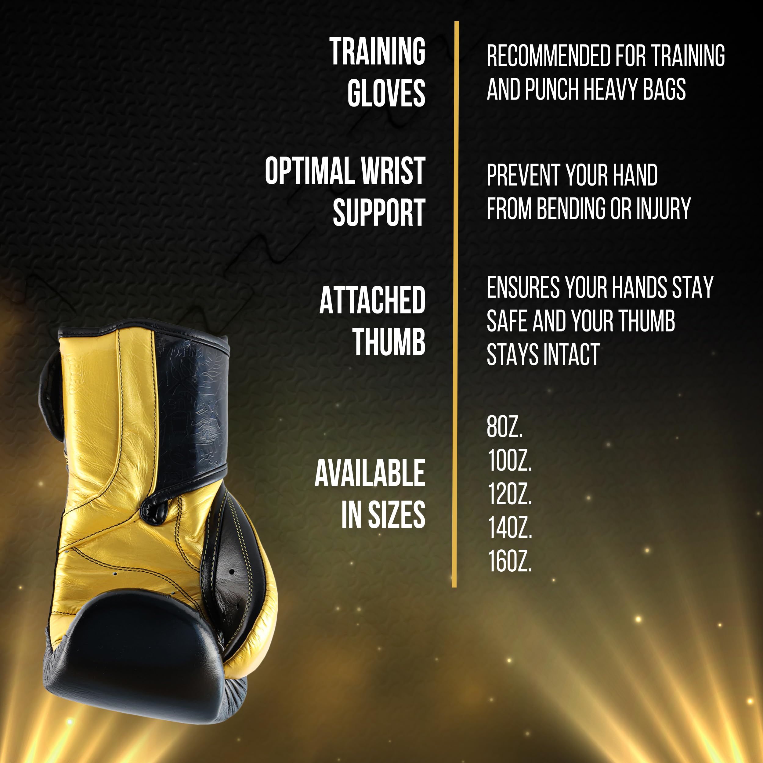 CLETO REYES High Precision Boxing Gloves - Professional Hook & Loop Closure Training Gloves for Men & Women - Perfect for Heavy Bag Workouts, Sparring, and MMA Training