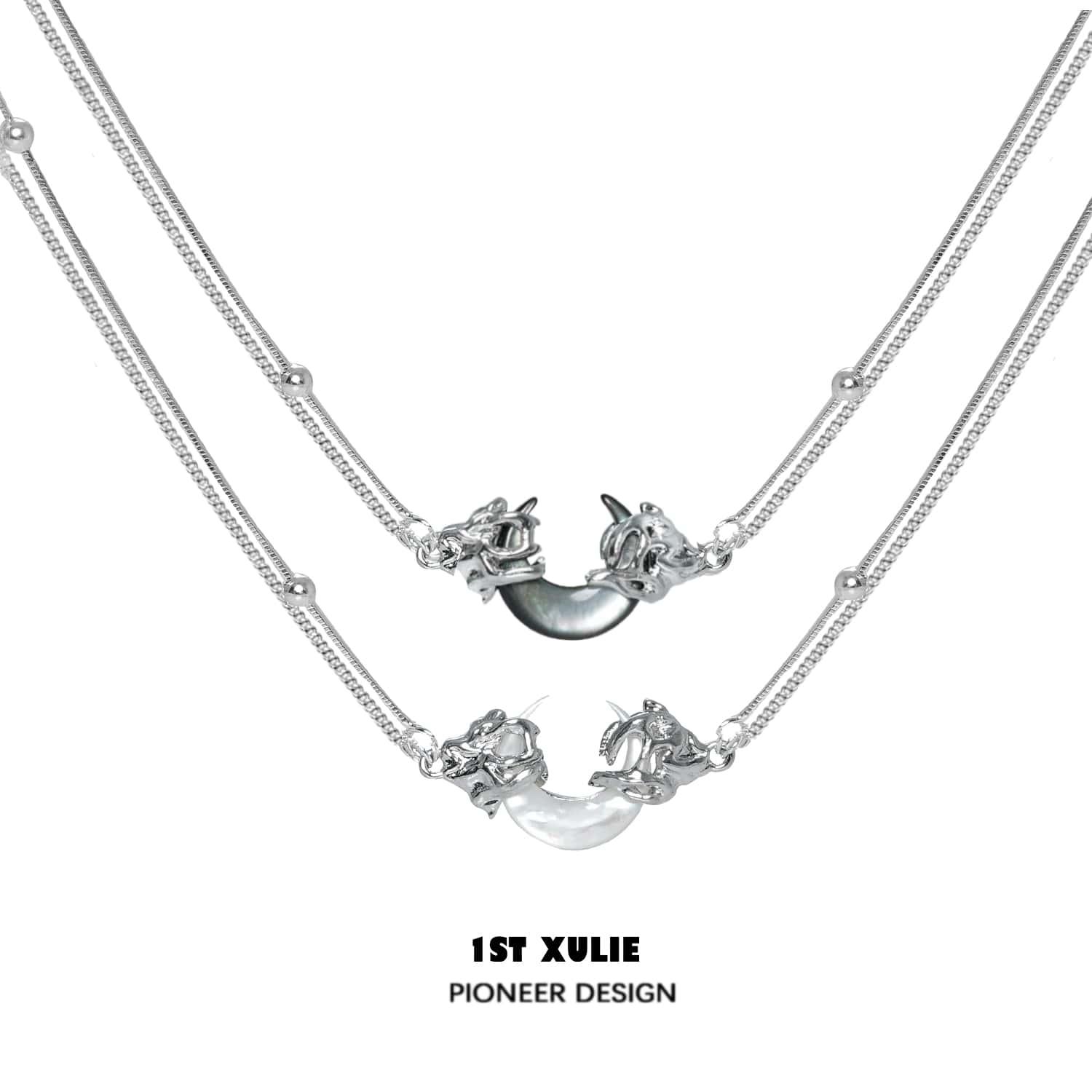 MYTH OF THE MOON Pendant Necklace - 925 Sterling Silver with 24K Gold Plating - Elegant Jewelry Gift for Women - Perfect for Date Night, Weddings & Special Occasions