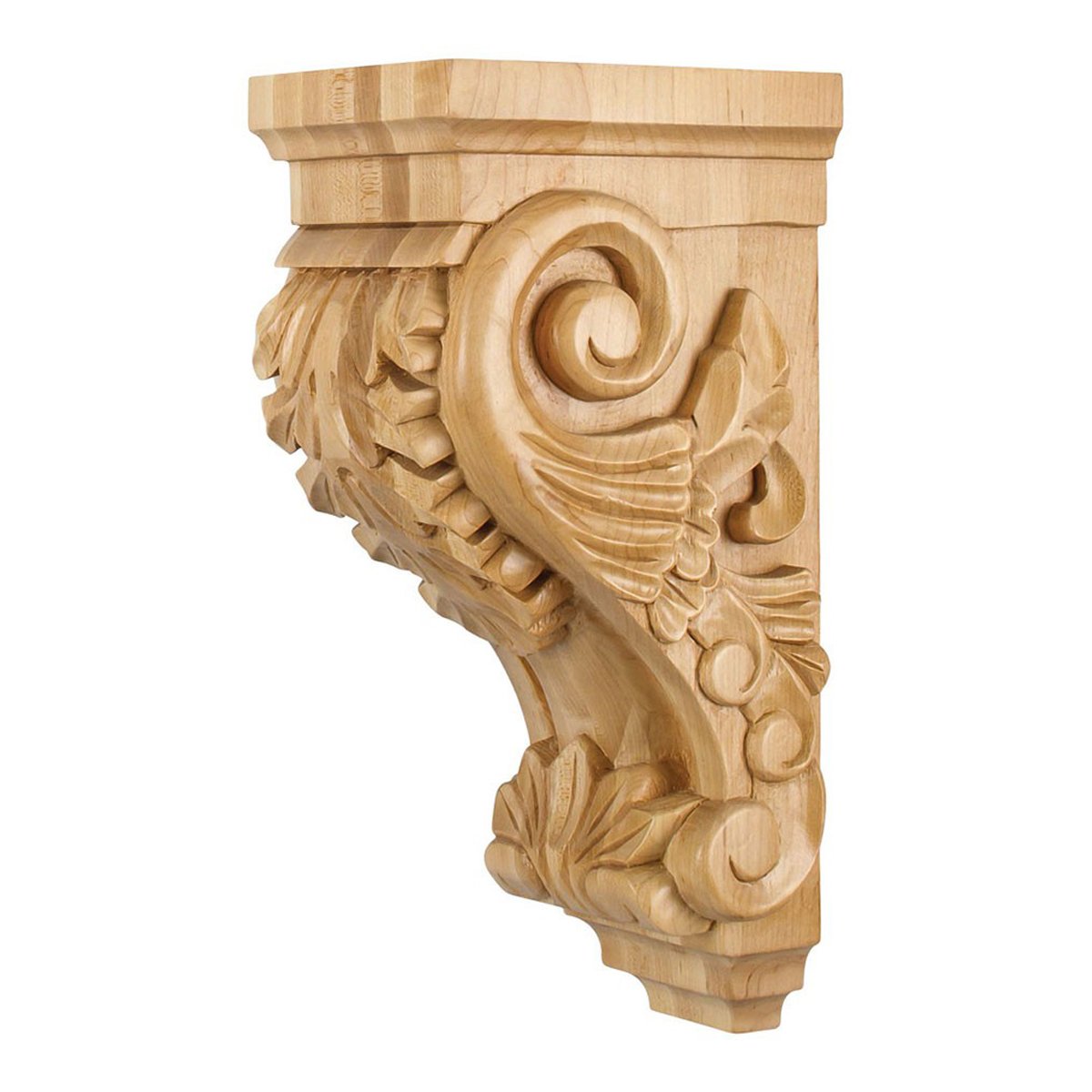 Hardwood Alder Acanthus Corbel - 5