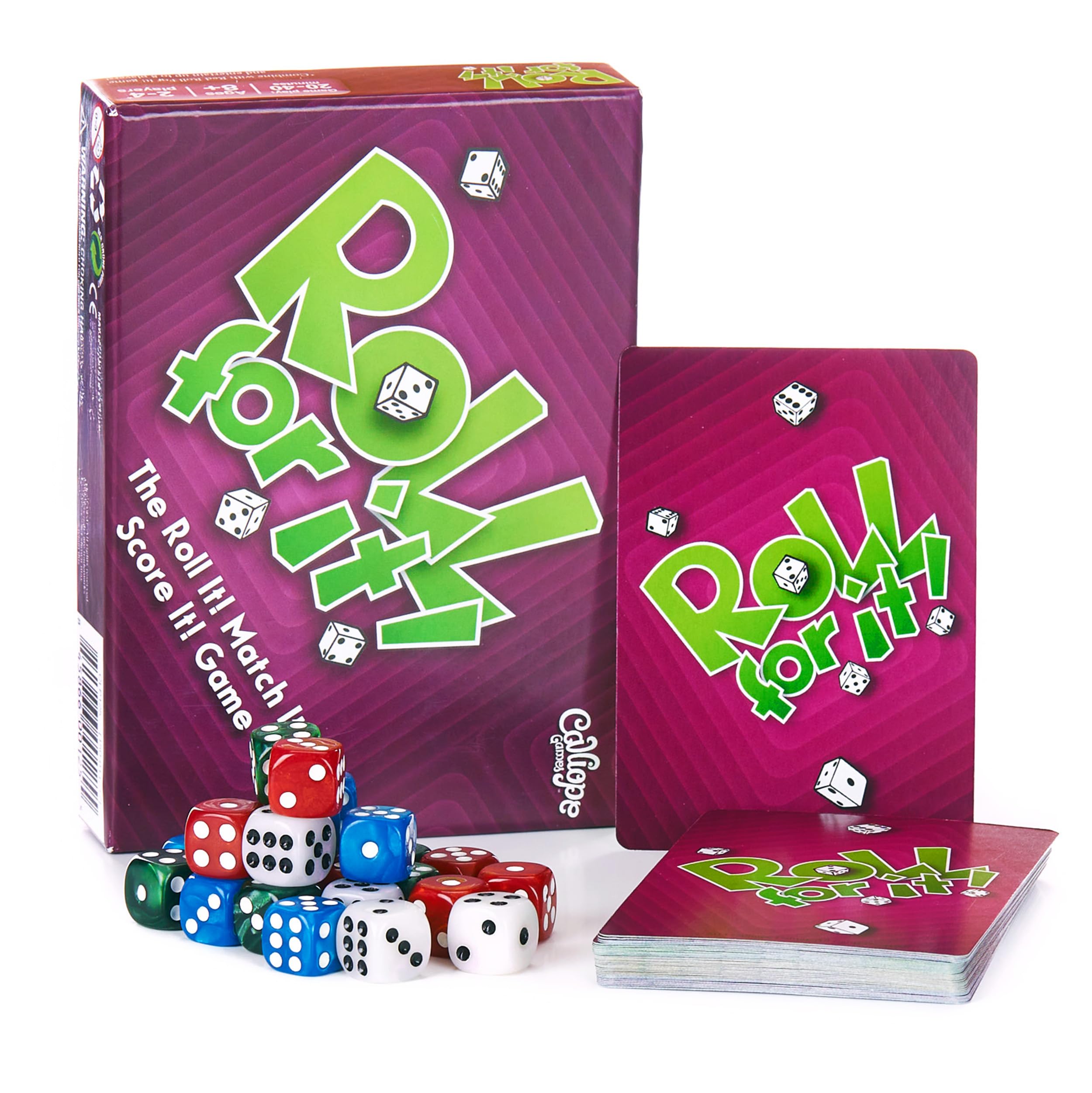 Calliope Games Roll For It! - Purple Edition | Fun Family Board Game for Kids & Adults | Perfect for Game Nights & Parties