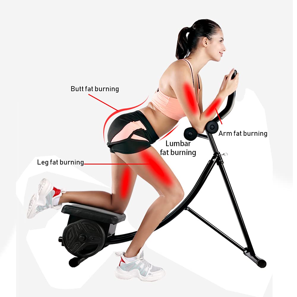 Panda Eye Adjustable Foldable Ab Machine - Core Workout Equipment for Home Gym Strength Training, Perfect for Abs, Obliques & Full Body Exercises