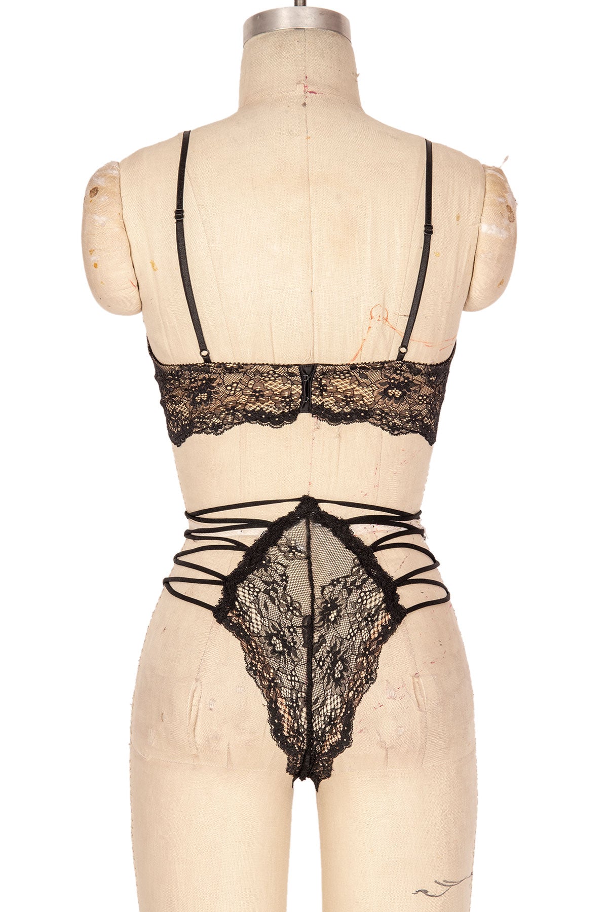 Grace Strappy Underwire Demi Cup Bra - Sexy Lace Lingerie for Women, Comfortable Support & Lift, Perfect for Date Night & Special Occasions