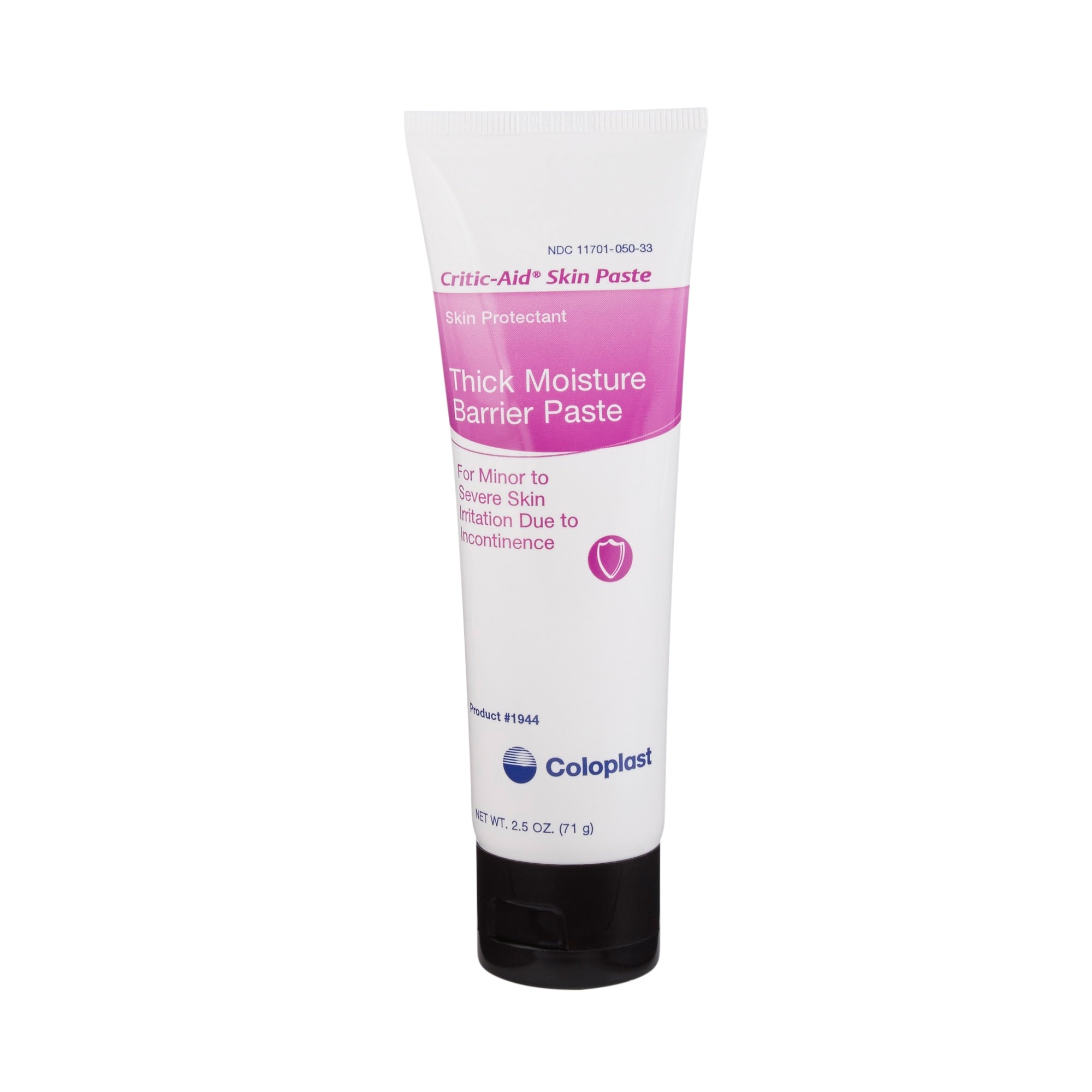 Critic Aid Thick Moisture Barrier Skin Paste for Diaper Rash & Skin Protection - 2.5 oz Tube - Ideal for Babies, Adults & Sensitive Skin Care