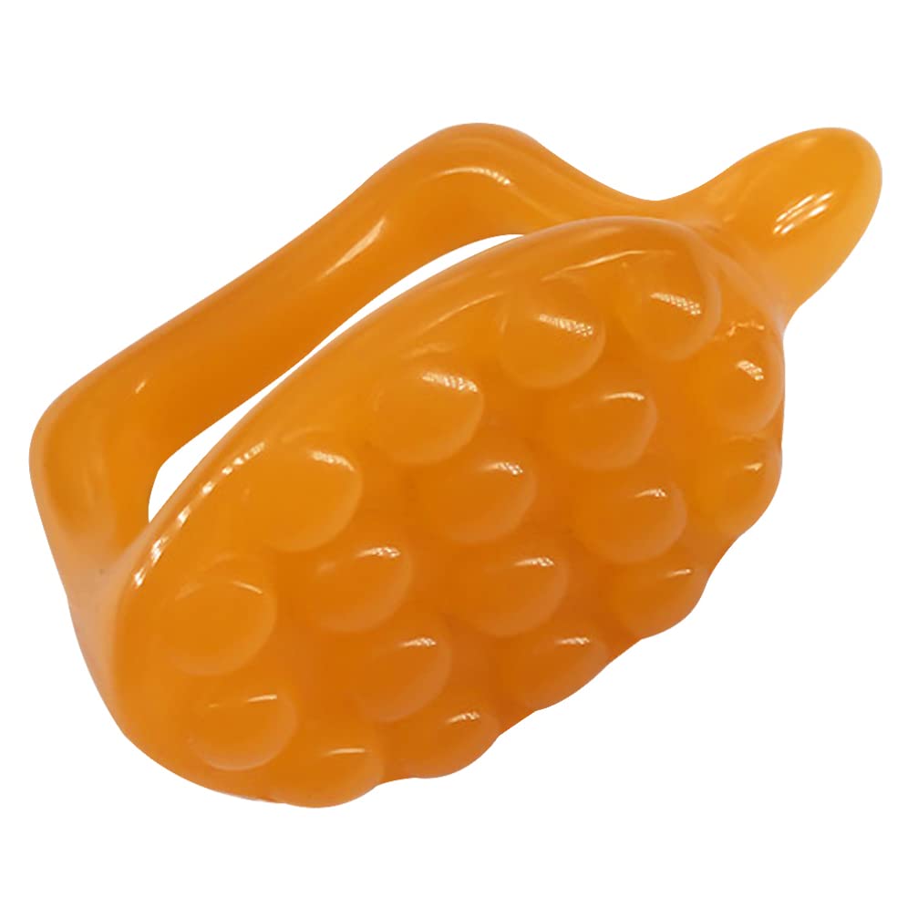 Uonlytech Handheld Massager - Resin Gua Sha Scraper for Neck, Shoulder, Back & Face Relief - Portable Pressure Point Massager for Muscle Tension & Pain - Perfect for Home, Office & Travel Use (Orange)