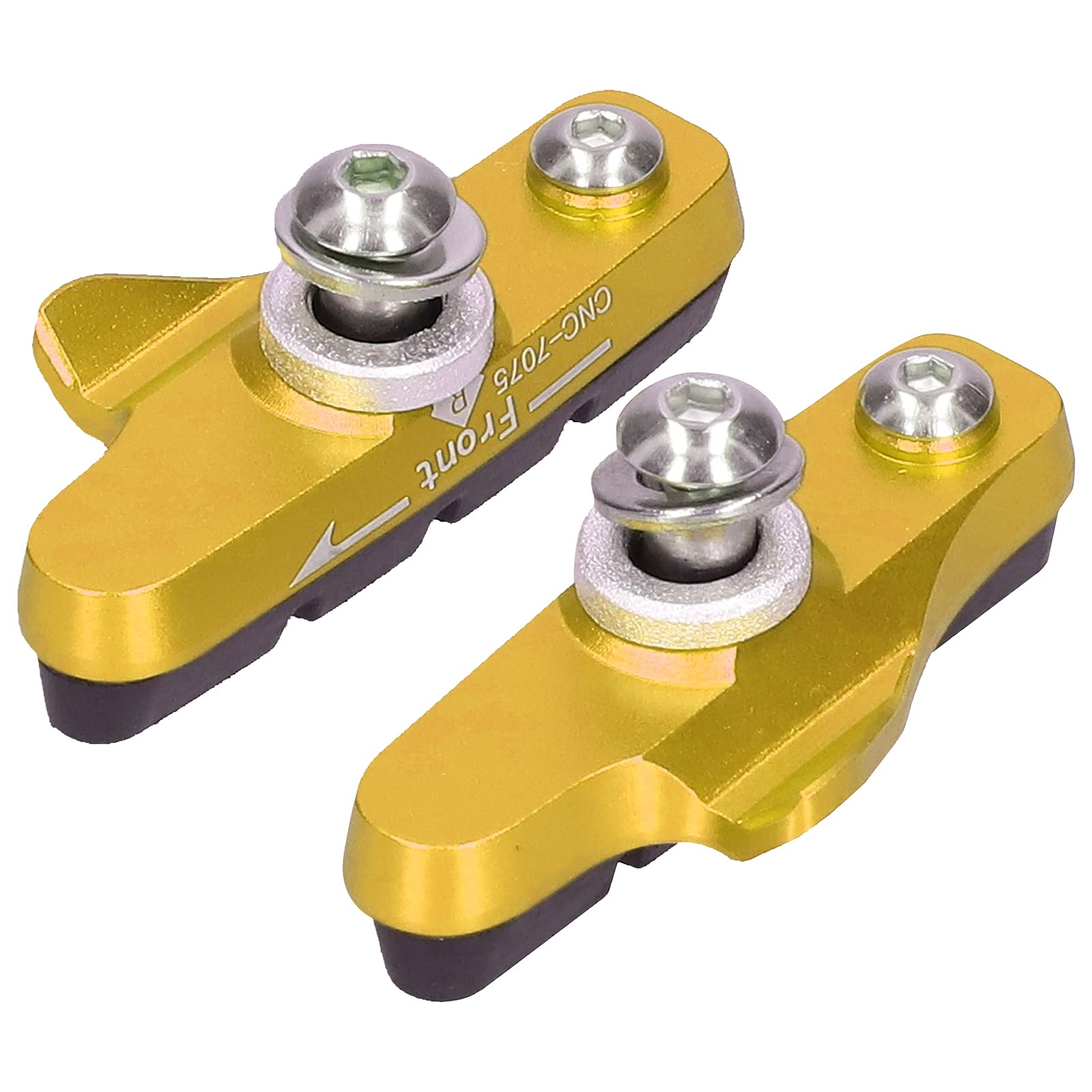 VBESTLIFE 1 Pair Bike Brake Pads - No Noise, Wear Resistant Road Bicycle Brake Blocks Replacement for Smooth & Safe Cycling | Perfect for Mountain Bikes, Commuting & Urban Riding