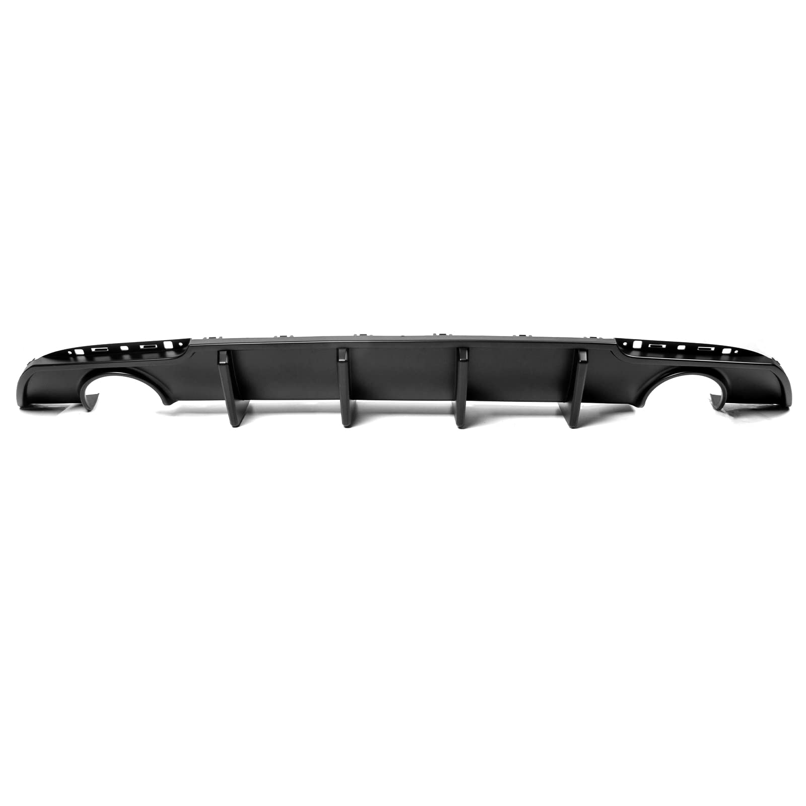 FREEMOTOR802 Rear Diffuser Compatible with 2015-2023 Chrysler 300 - Shark Fin Style Matte Black PP Lower Valance Bumper Lip - Upgrade Your Car's Rear Appearance for Street Racing & Show Cars