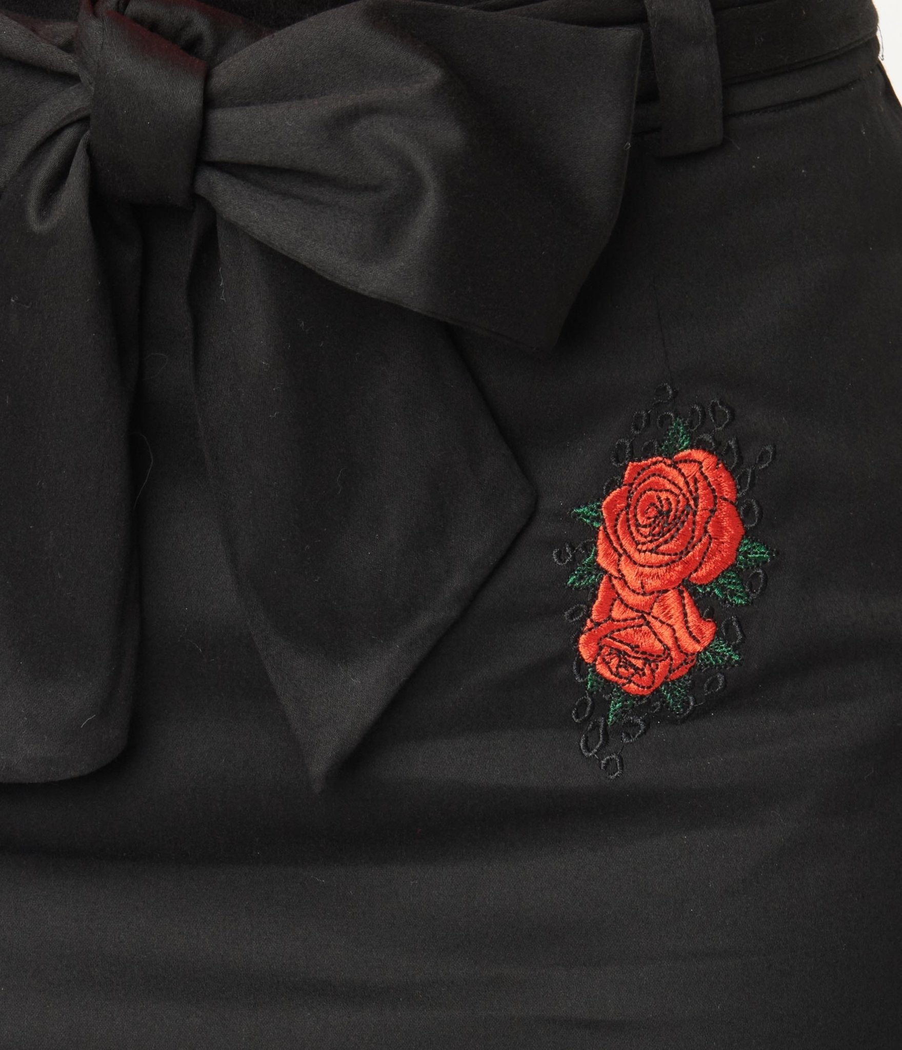 Elegant Black & Spanish Rose Pencil Skirt for Women - High Waist Slim Fit Office Work Dress - Perfect for Business, Cocktail Parties & Formal Events