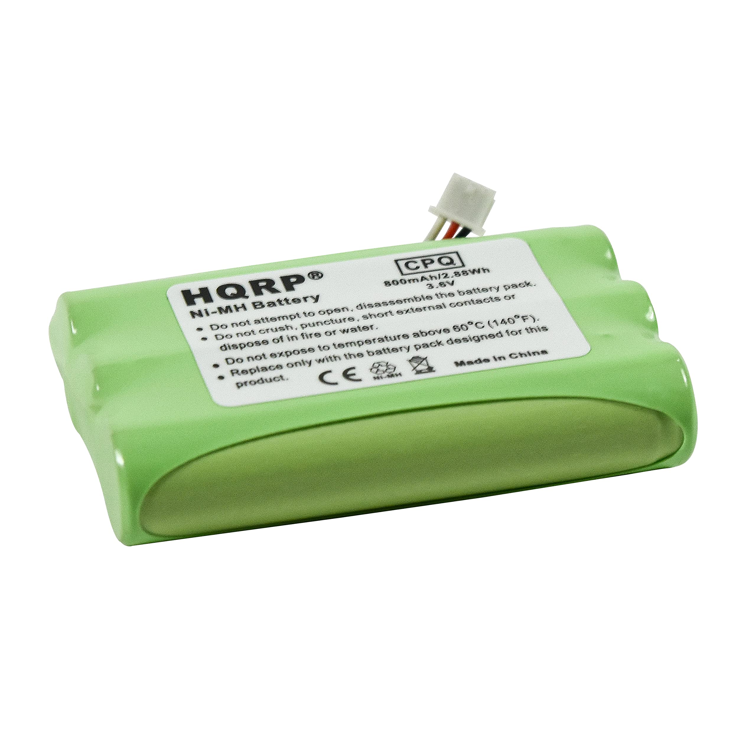 HQRP 4-Pack Replacement Batteries for Plantronics CT11 CT12 Cordless Headset Phone - Compatible with 63421-01 & 64376-01 Models - Long-Lasting Power for Office & Call Center Headsets