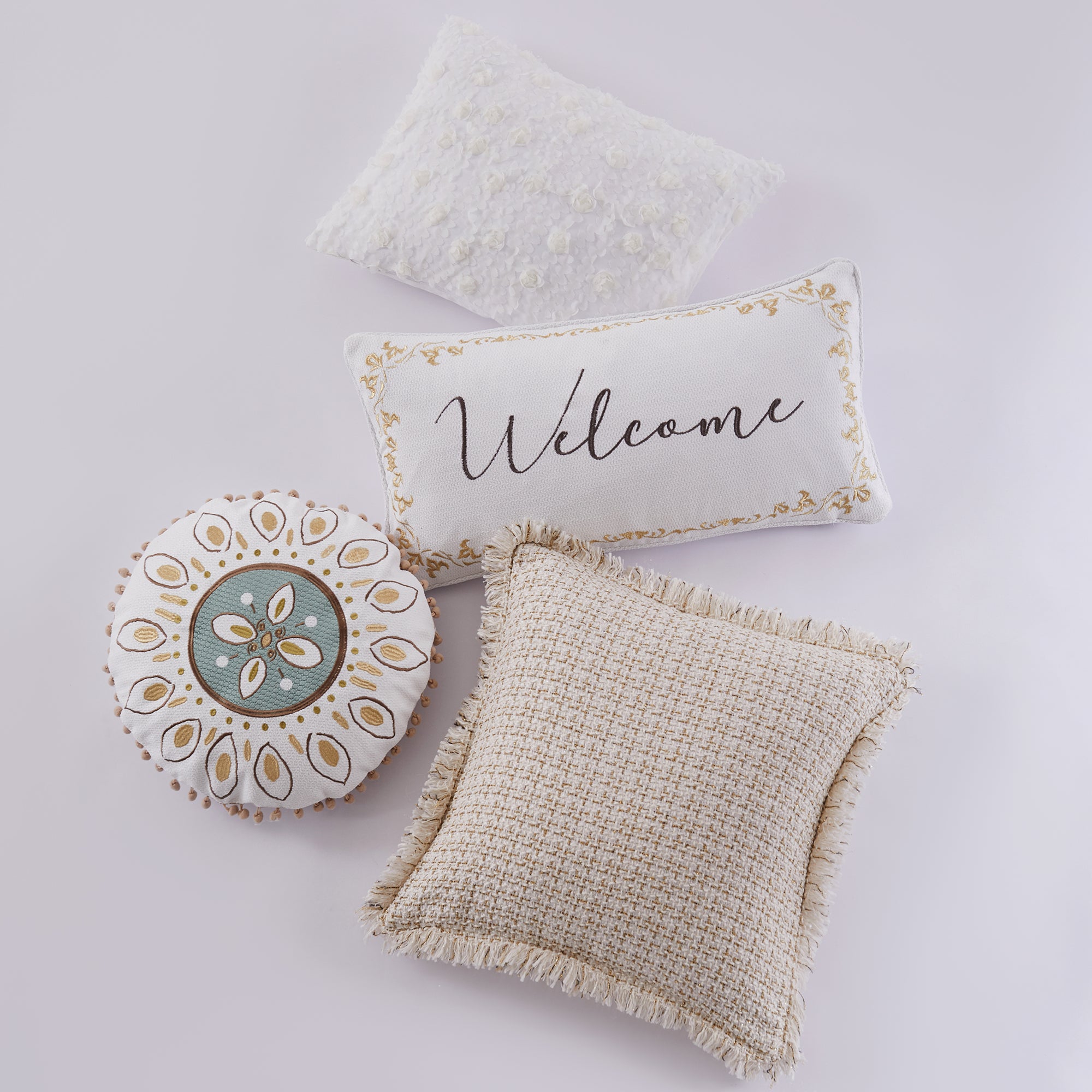 Cosima Welcome Pillow - Soft & Comfortable Decorative Throw Pillow for Home, Living Room, Bedroom - Perfect for Sofa, Couch, Chair & Guest Room Decor