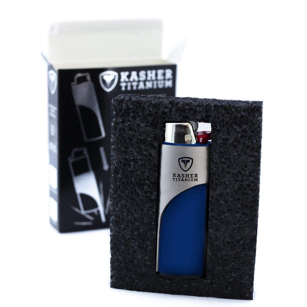 Kasher's Titanium Lighter Tool - Ultra Lightweight & Durable Multi-Purpose Camping Accessory for Pipe Cleaning, Cutting, Fire Starting - Perfect for Outdoor Adventures, Hiking, Survival Kits (Black Engraved)