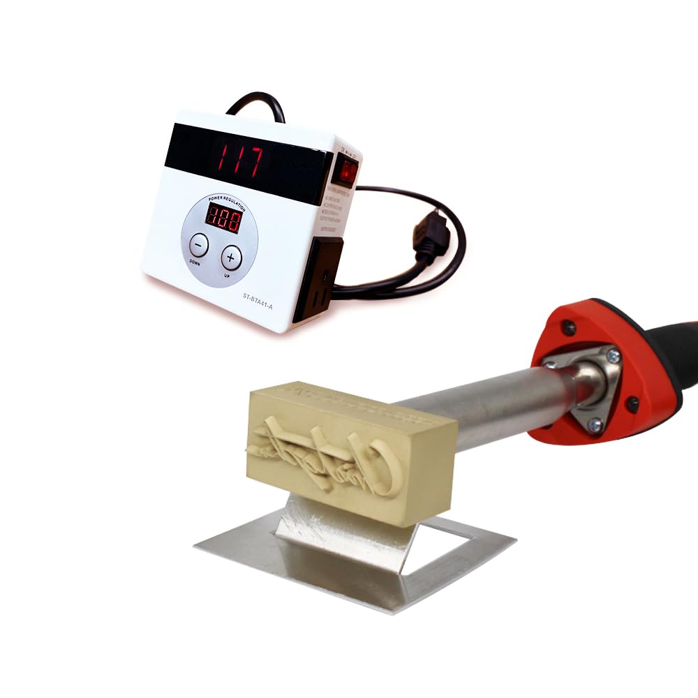 Custom Engraved Electric Branding Iron with Personalized Signature - Made in USA - Standard Size for Woodworking, Leather Crafting & DIY Projects