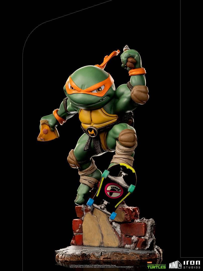 Iron Studios TMNT Michelangelo MiniCo Figure - Collectible Teenage Mutant Ninja Turtle Action Figure for Fans & Collectors - Perfect for Display, Gifts, and TMNT Merchandise Collections