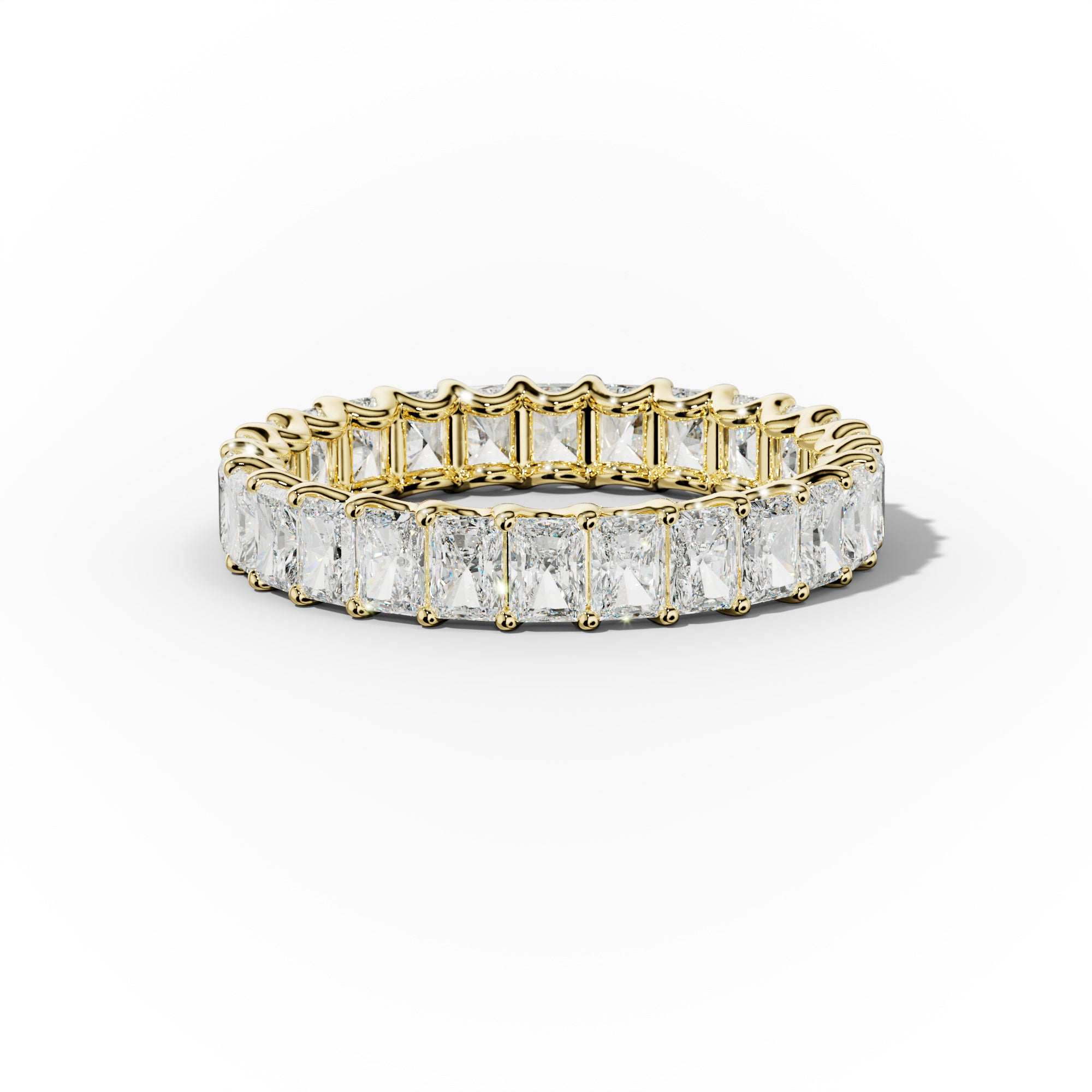 3.0 Carat Radiant Cut Diamond Eternity Band - Shared Prong Wedding Ring for Women - Perfect for Anniversaries, Engagements & Special Occasions