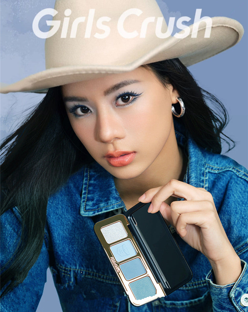 Girls Crush Adventure Game Series 4-Color Eyeshadow Palette | Vibrant Makeup for Cosplay, Halloween & Party Looks